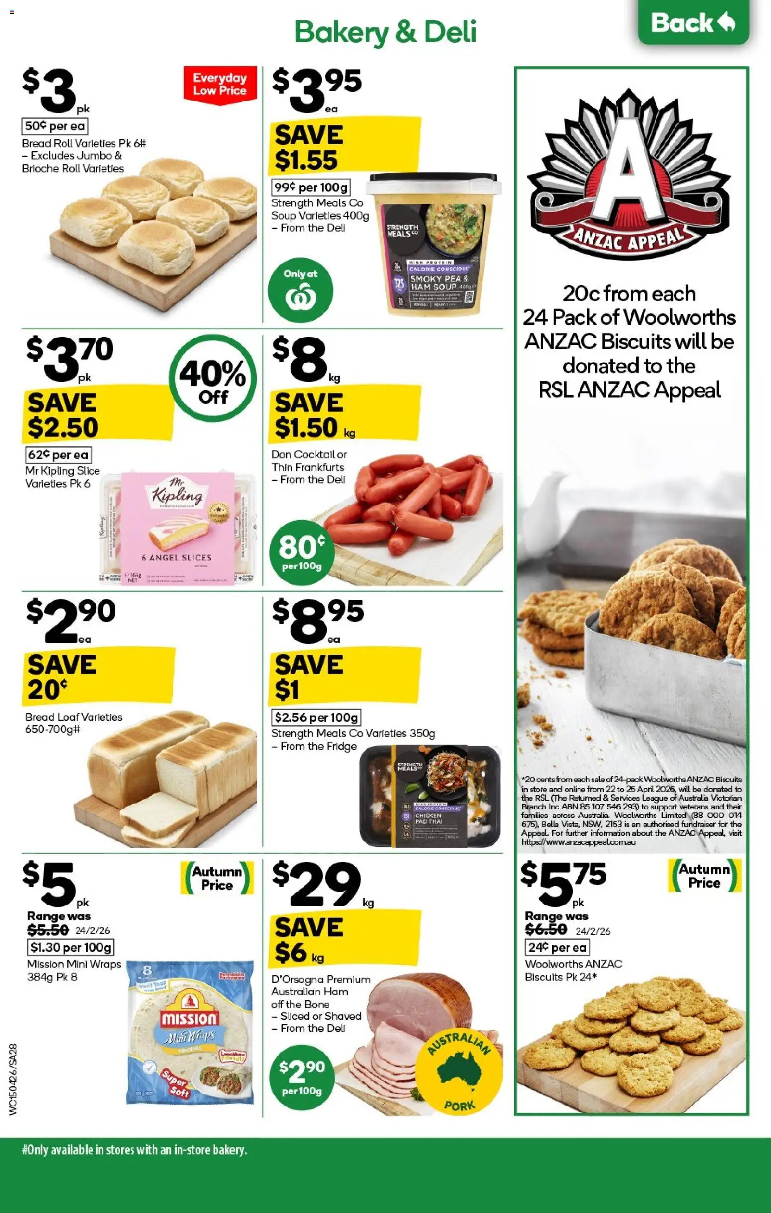 Woolworths catalogue - valid from 15.04.2026 | Page: 28 | Products: Chicken, Soup, Pea, Fridge