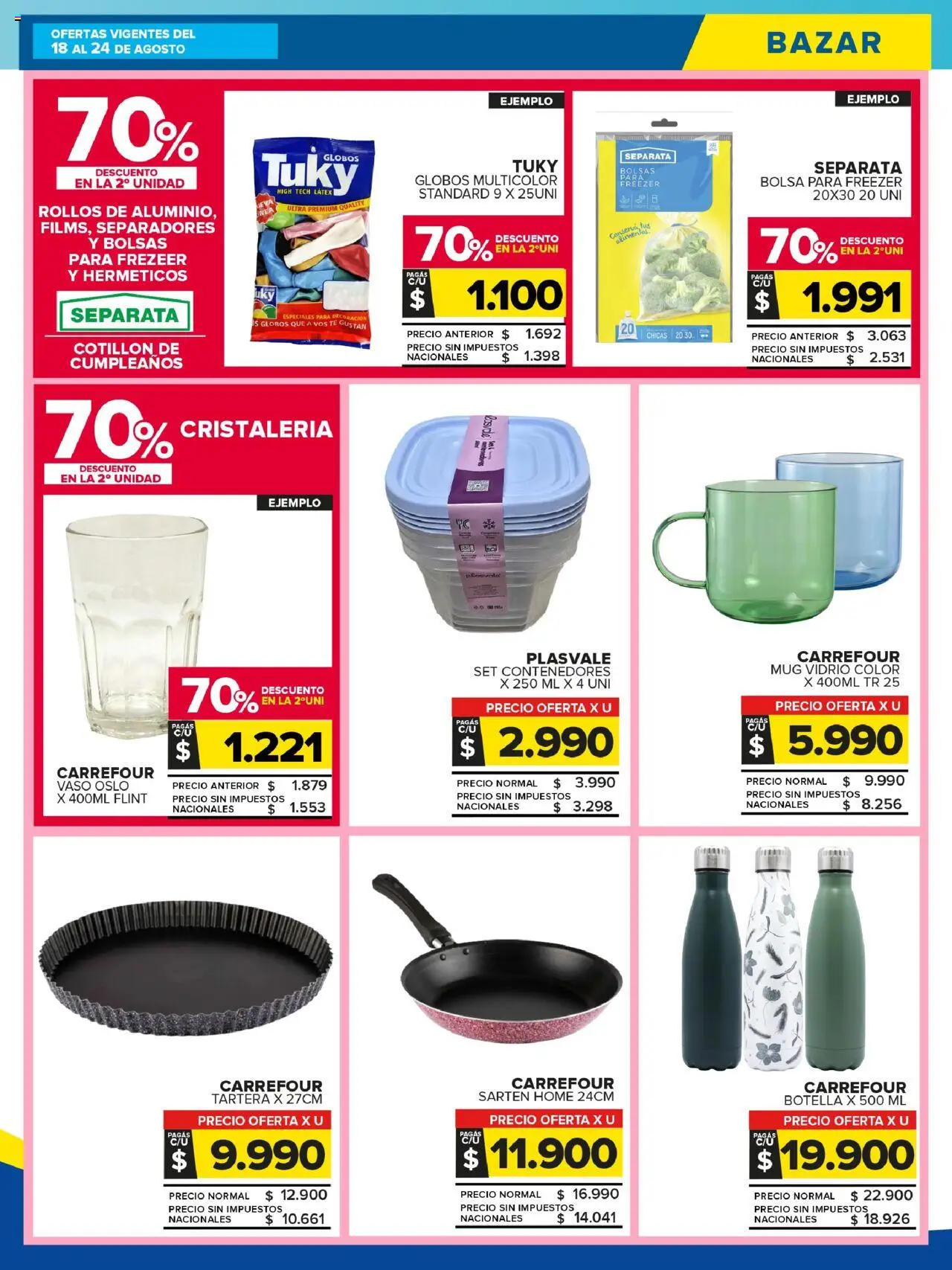 Carrefour Maxi catálogo - CABA │ válido desde el 18.08.2025 | Página: 23 | Productos: Bolsa, Botella, Sartén, Té