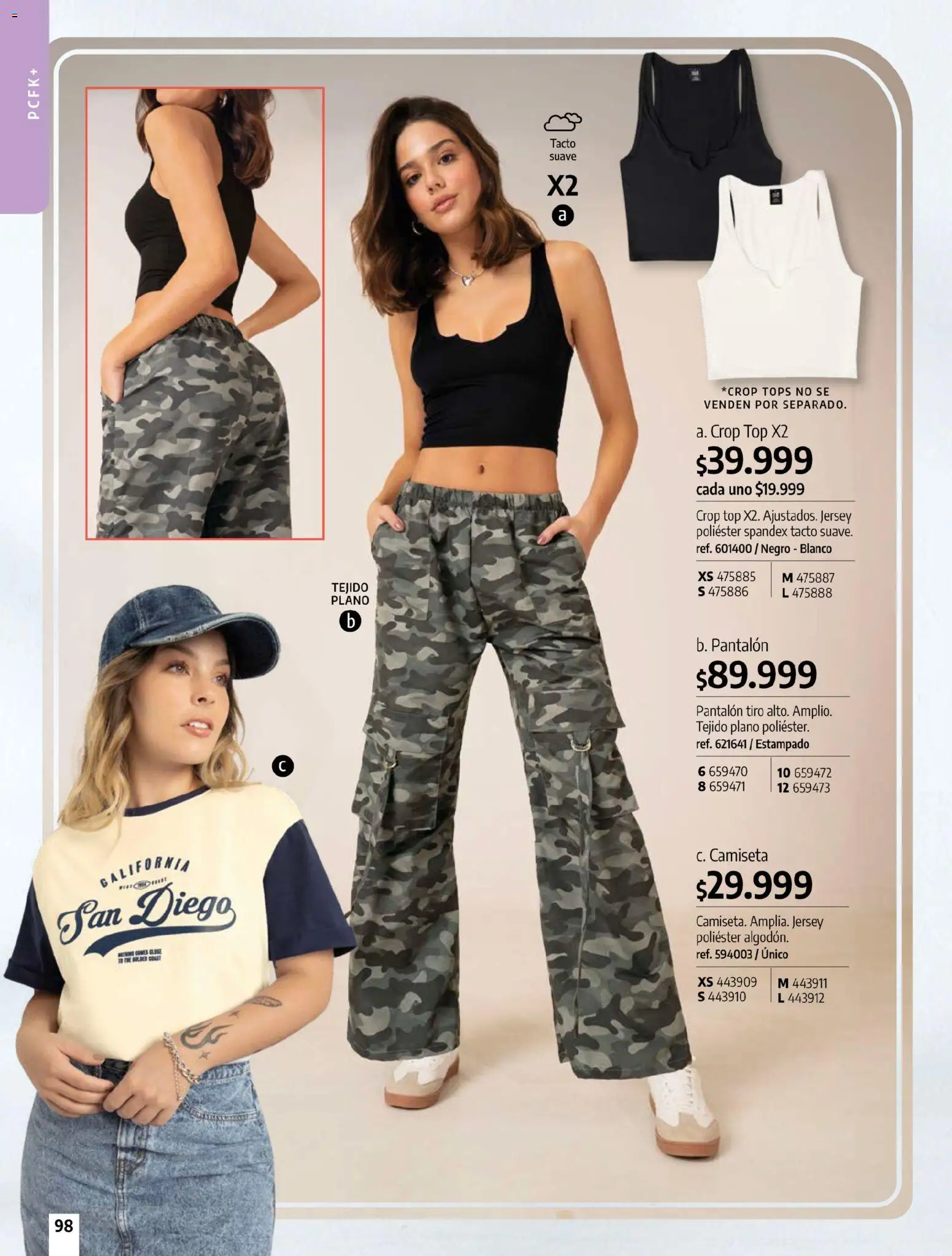 Pacifika revista - valida desde el 24.04.2026 | Página: 98 | Productos: Camiseta, Top
