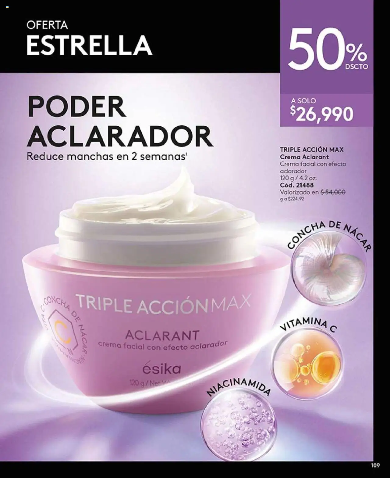 Ésika revista - valida desde el 29.07.2025 | Página: 109 | Productos: Crema