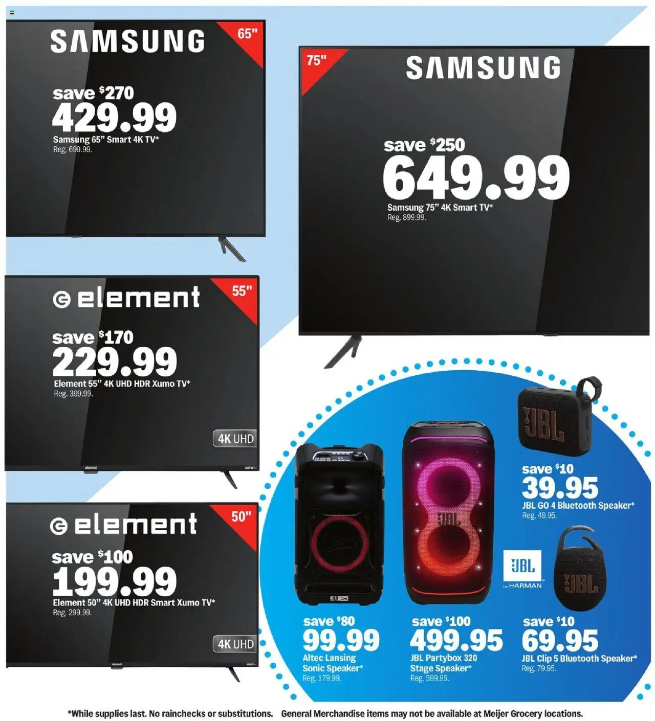 Meijer More Deals Across the Store - valid from 17.09.2025 | Page: 8 | Products: Clip, Speaker