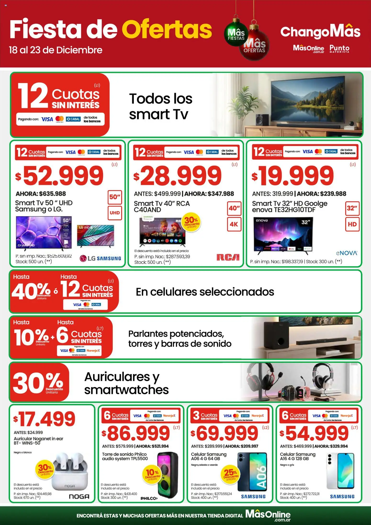 Changomas ofertas │ válido desde el 18.12.2025 | Página: 19 | Productos: Audio, Auriculares