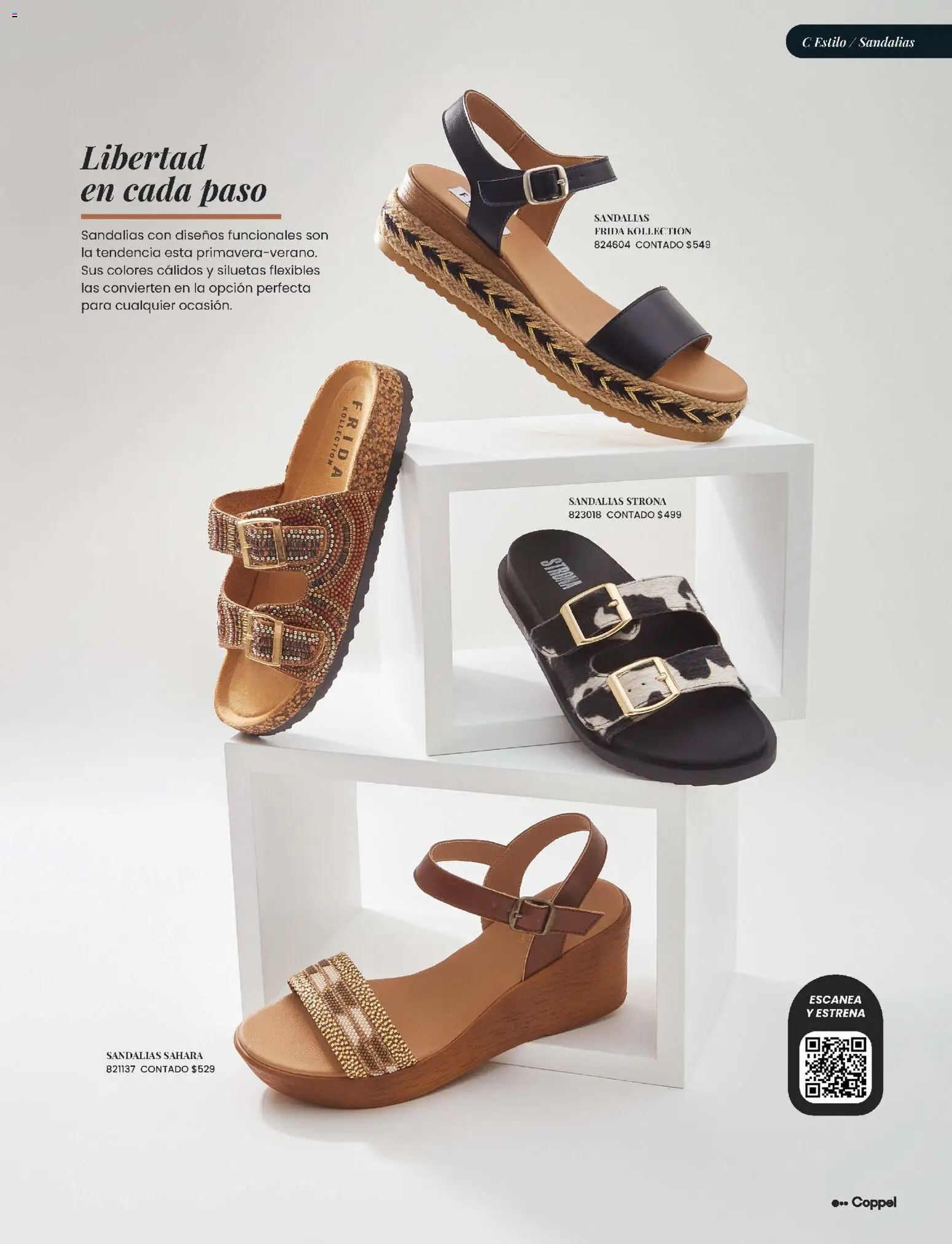 Nuevas ofertas de Coppel válidas en toda la República Mexicana desde el 01.03.2026. ¡Encuentra las mejores ofertas en Coppel catálogo ! | Página: 14 | Productos: Sandalias