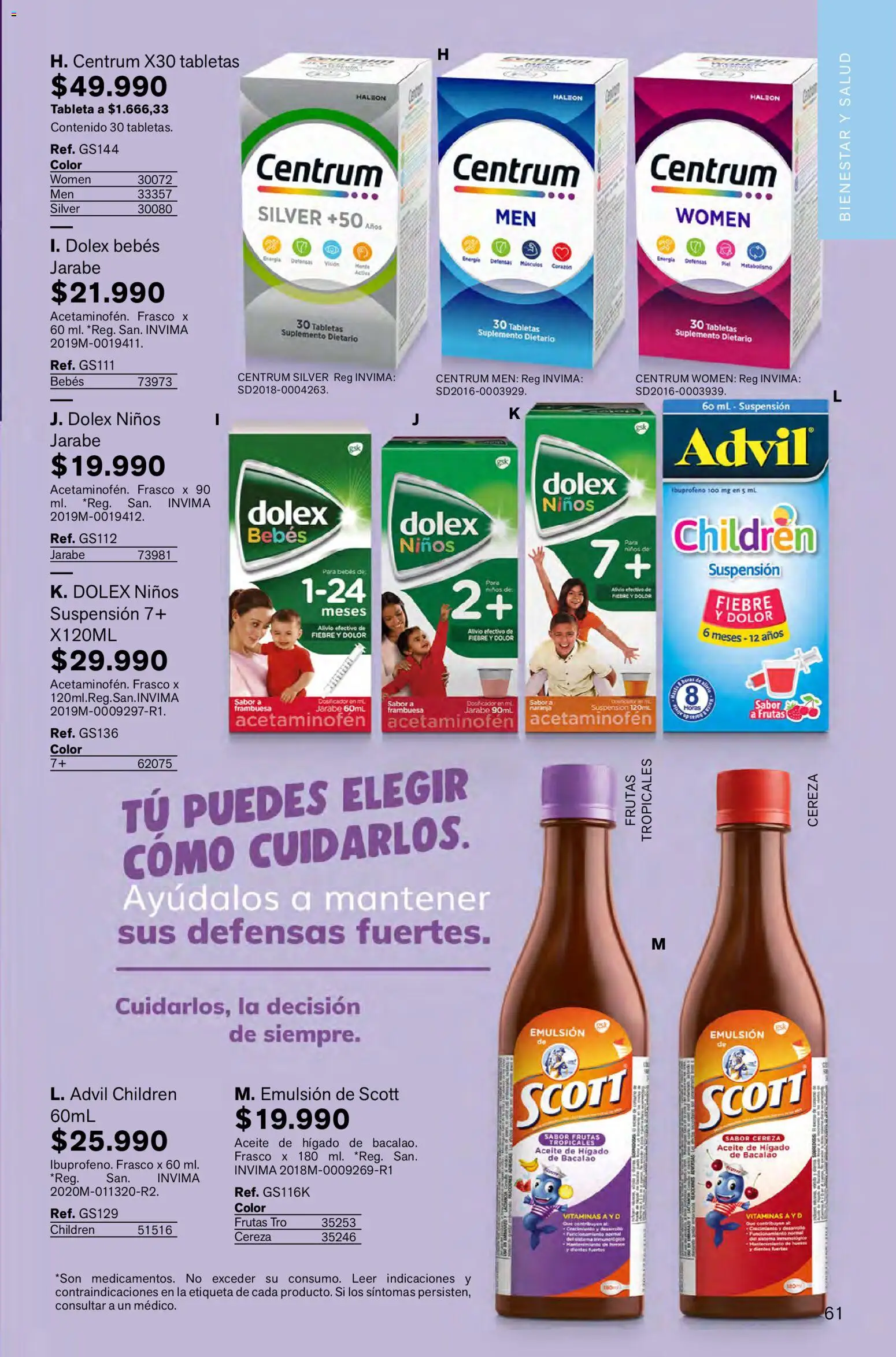 Leonisa revista - valida desde el 05.02.2026 | Página: 61 | Productos: Tableta, Vitaminas, Emulsión, Aceite