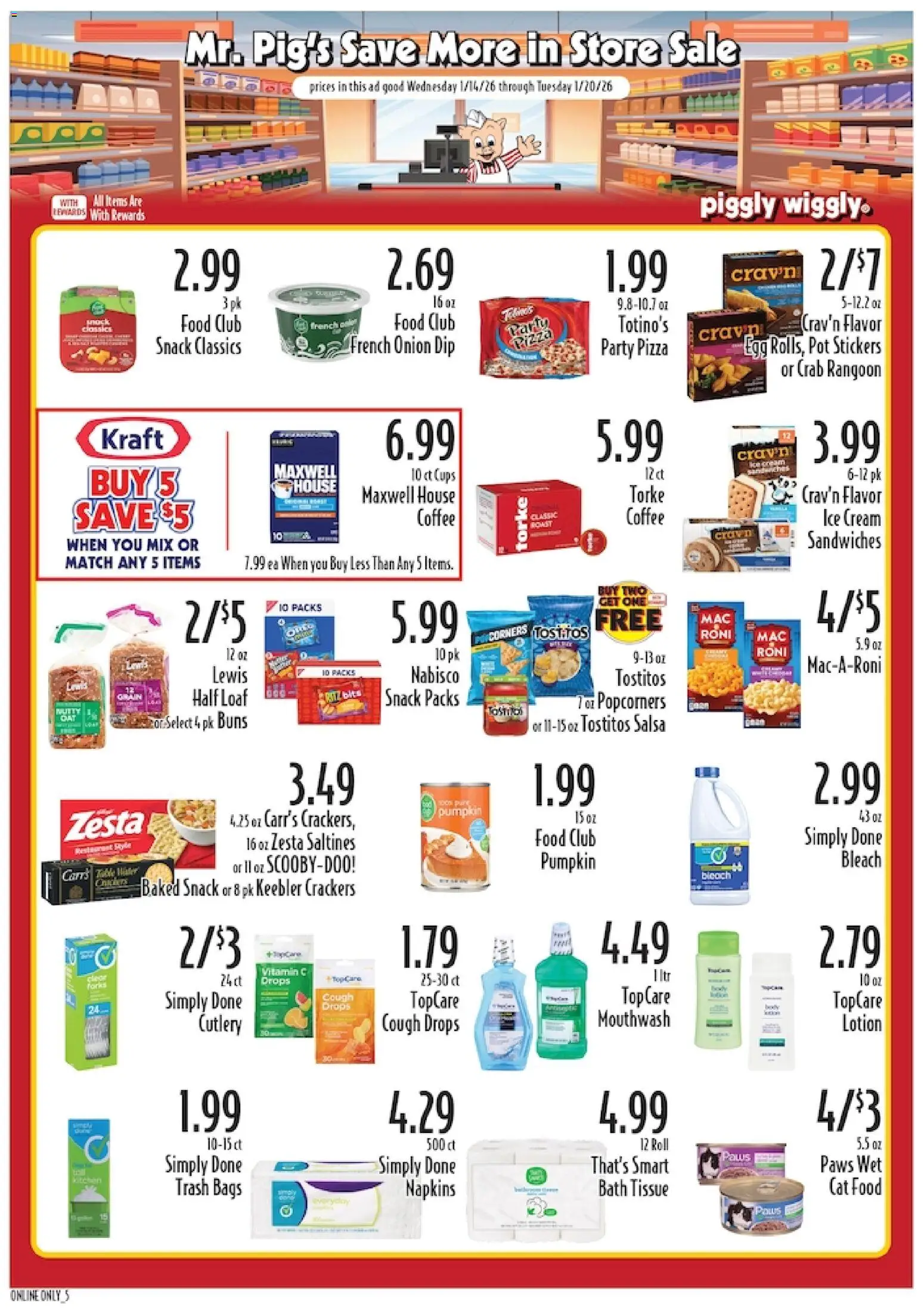 Piggly Wiggly Weekly Ad - valid from 14.01.2026 | Page: 7 | Products: Vitamin, Bath, Mouthwash, Pumpkin