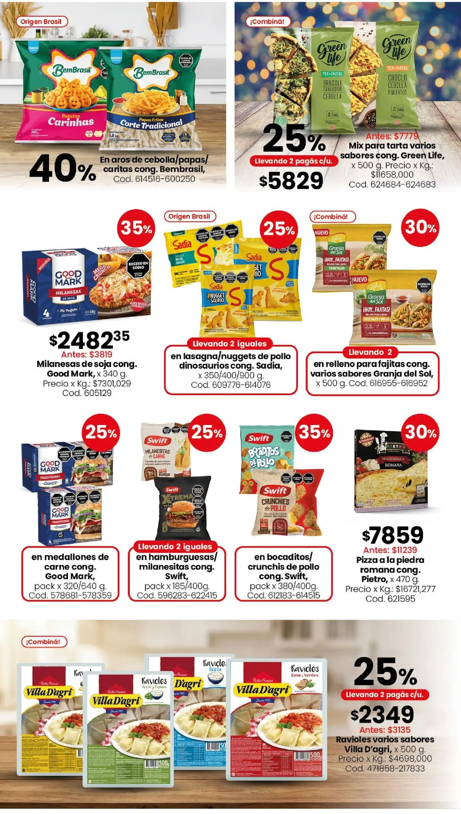 Coto - Ofertas │ válido desde el 20.04.2026 | Página: 7 | Productos: Aros, Cebolla, Pimiento, Pizza