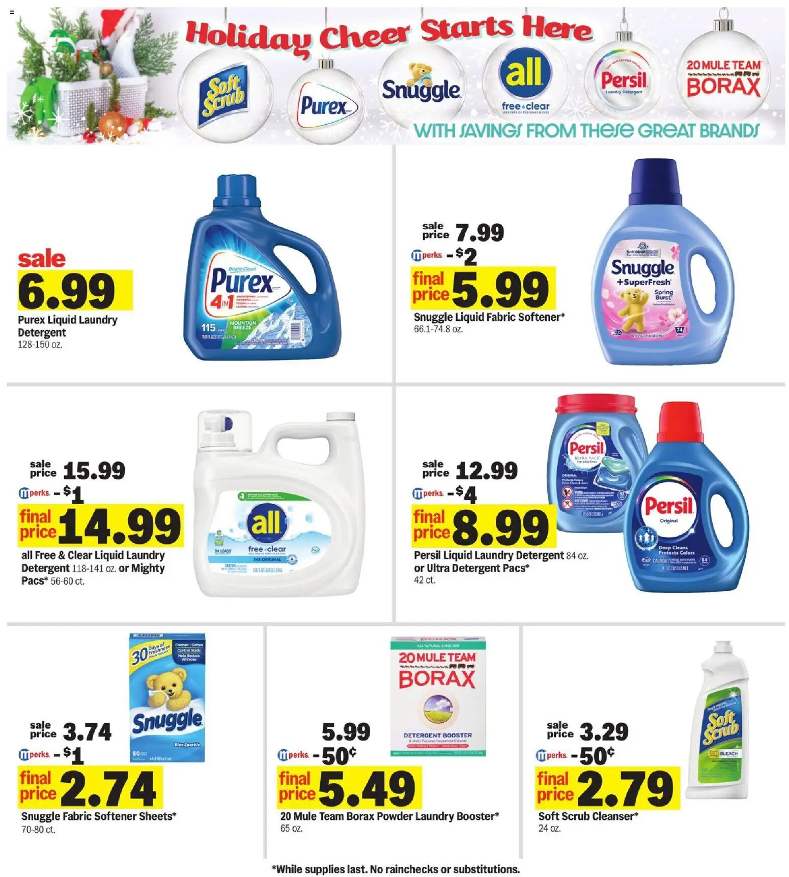 Meijer Weekly Ad - valid from 10.12.2025 | Page: 36 | Products: Powder, Fabric softener, Detergent