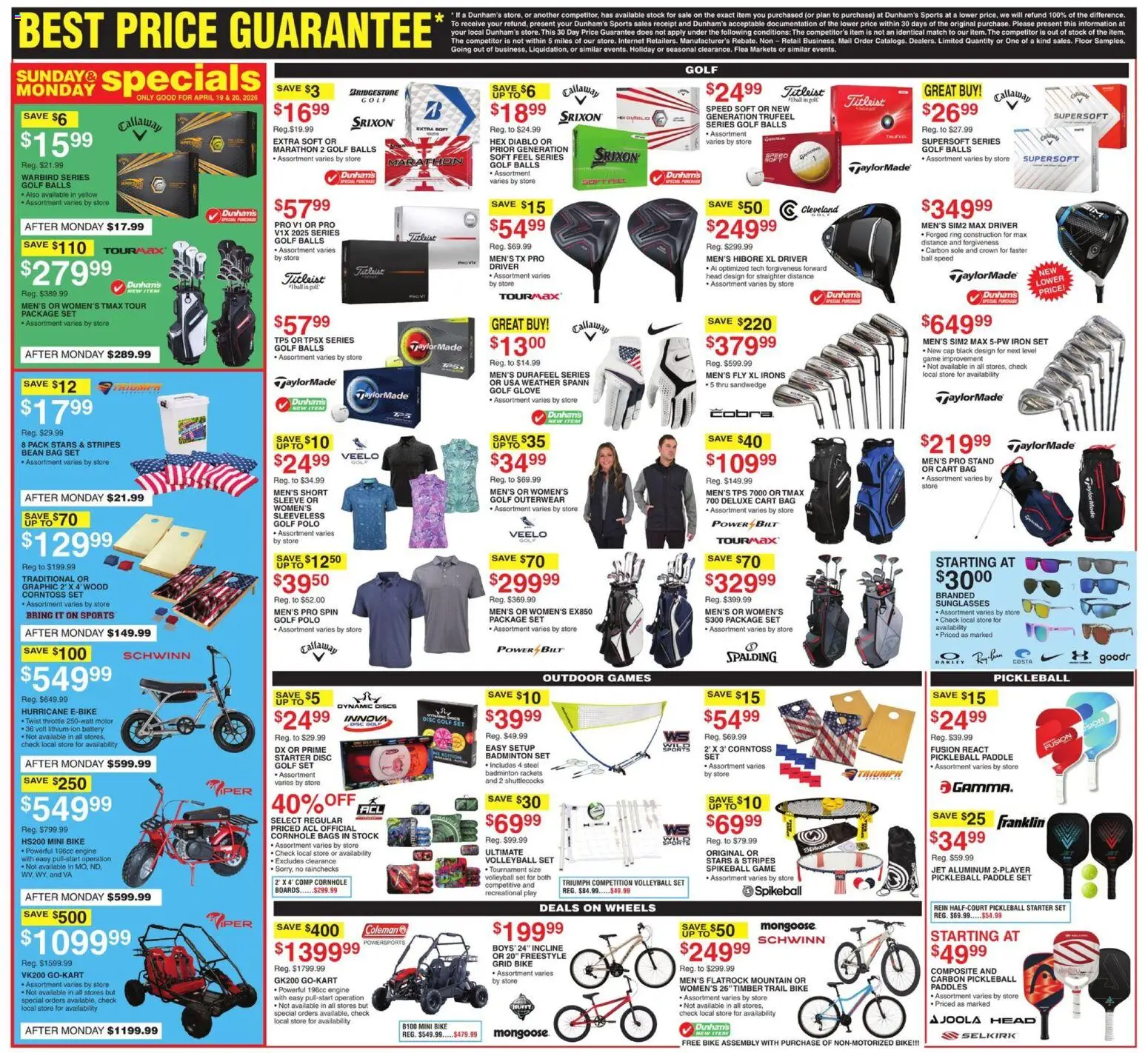 Dunham's Sports Weekly Ad - valid from 18.04.2026 | Page: 10 | Products: Starter, Cap, Throttle, Iron