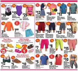 Ocean State Job Lot Weekly Ad - valid from 17.07.2025 | Page: 10 | Products: Swimwear, Shorts, Sneakers, Sandals
