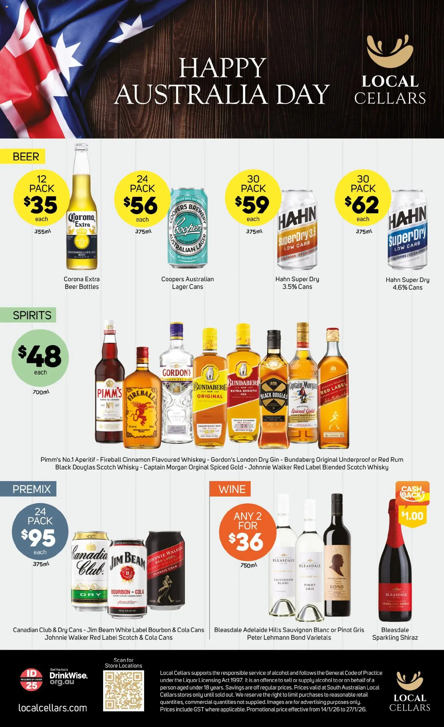 Foodland catalogue - valid from 21.01.2026 | Page: 37 | Products: Wine, Beer, Gin, Rum