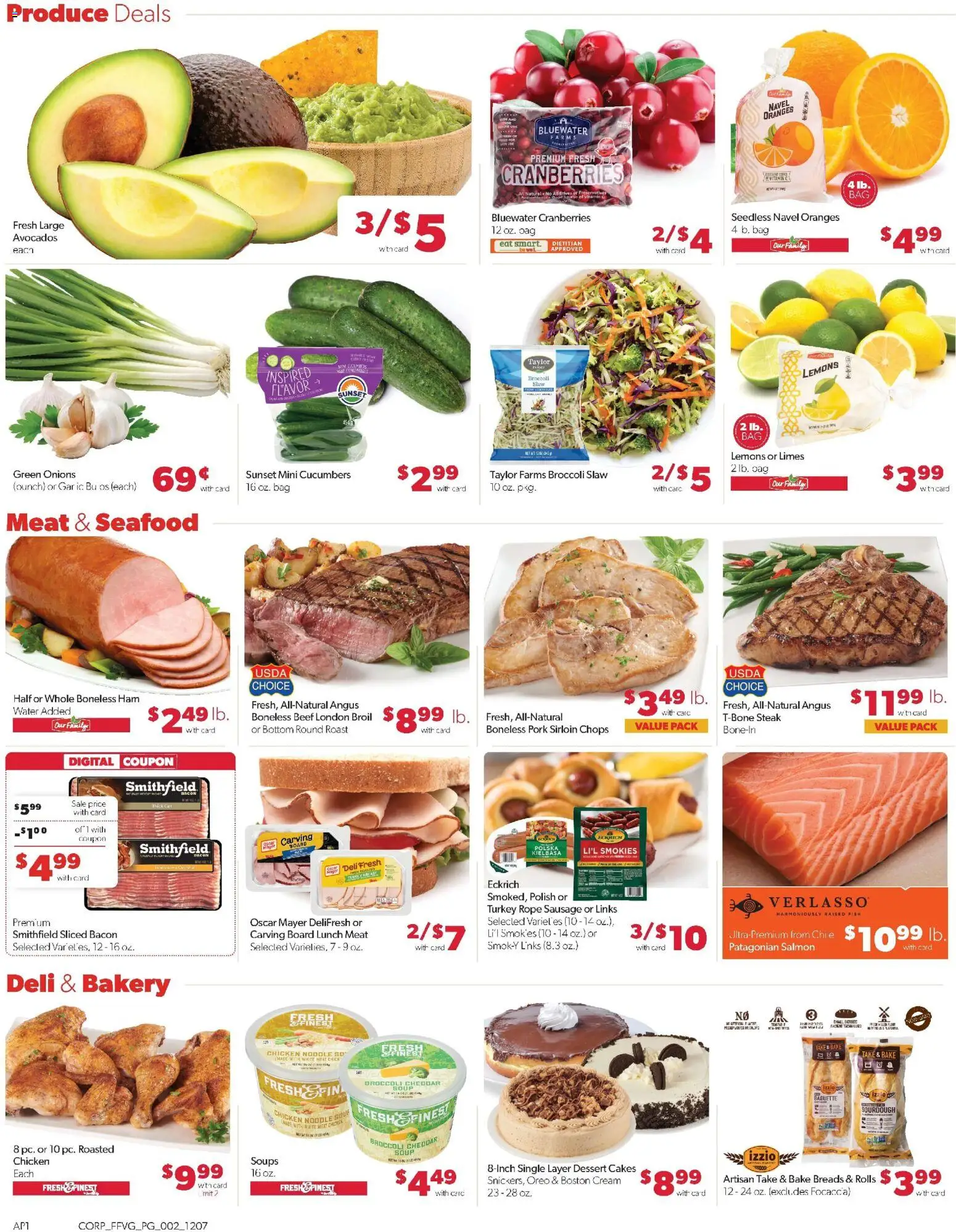 Family Fare Weekly Ad - valid from 07.12.2025 | Page: 2 | Products: Pork, Fish, Seafood, Sausage