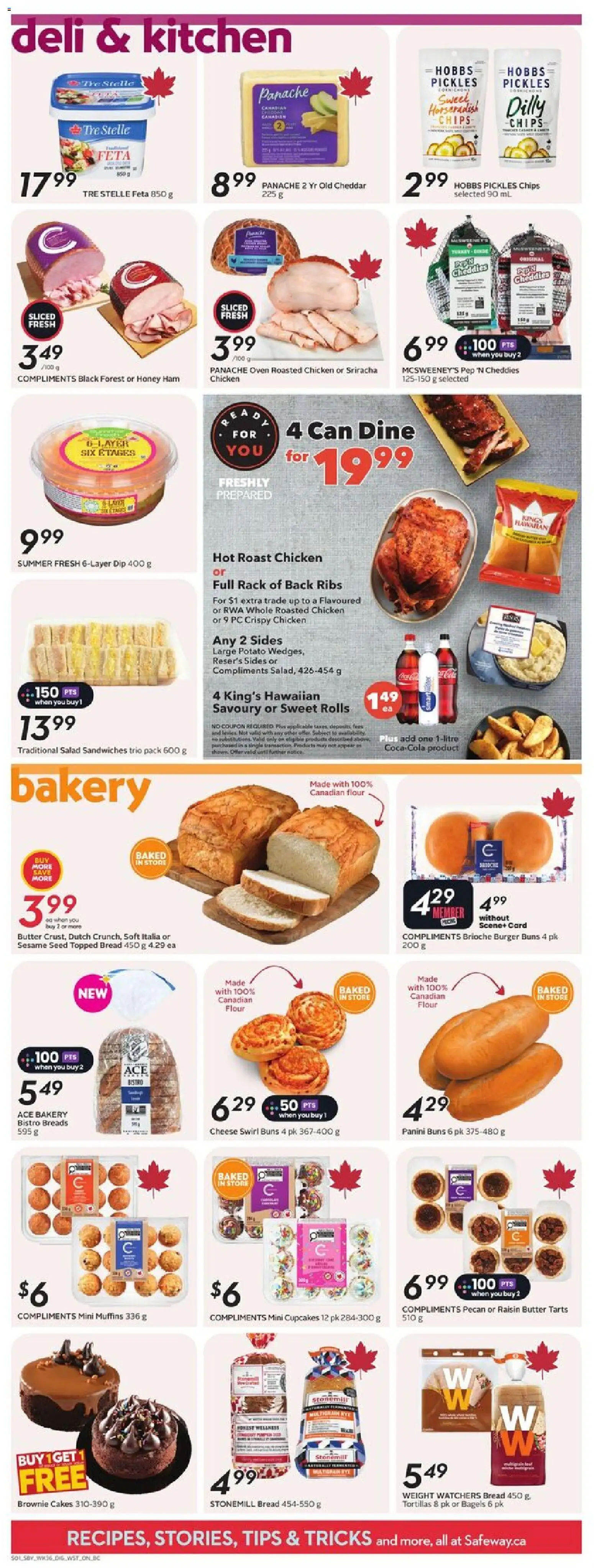 Safeway flyer valid from 01.01.2026 | Page: 9 | Products: PC, Oven, Bread, Ham