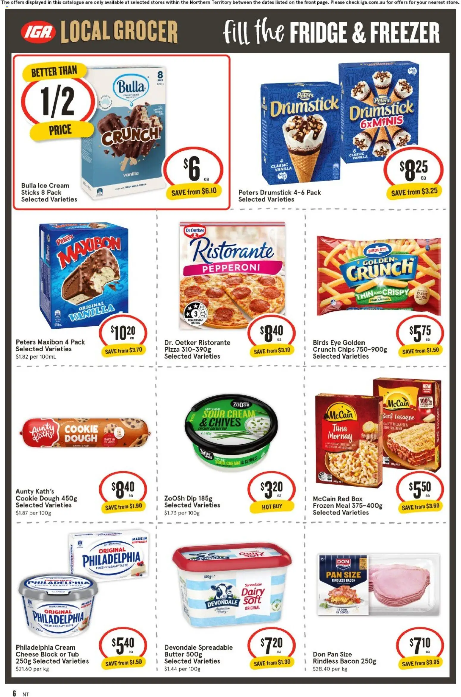 IGA catalogue - valid from 24.12.2025 | Page: 7 | Products: Butter, Beef, Chips, Ice cream