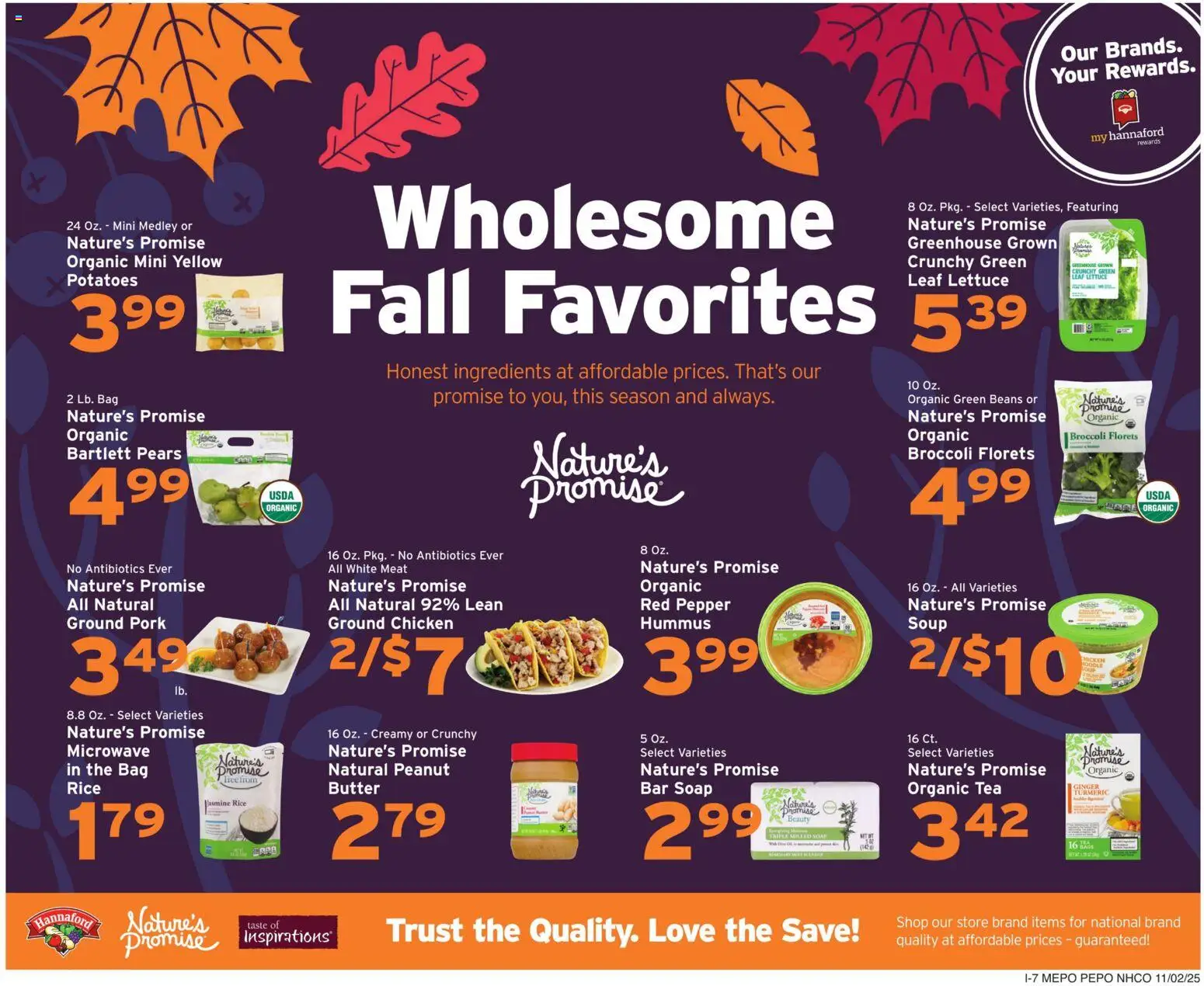 Hannaford Weekly Ad - valid from 02.11.2025 | Page: 23 | Products: Lettuce, Ginger, Rice, Potatoes
