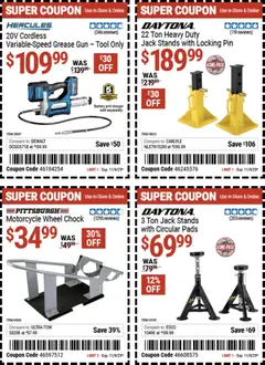 Preview of Harbor Freight weekly ads valid from 27.10.2025 | Page: 8 | Products: Pin, Pads, Charger, Gun