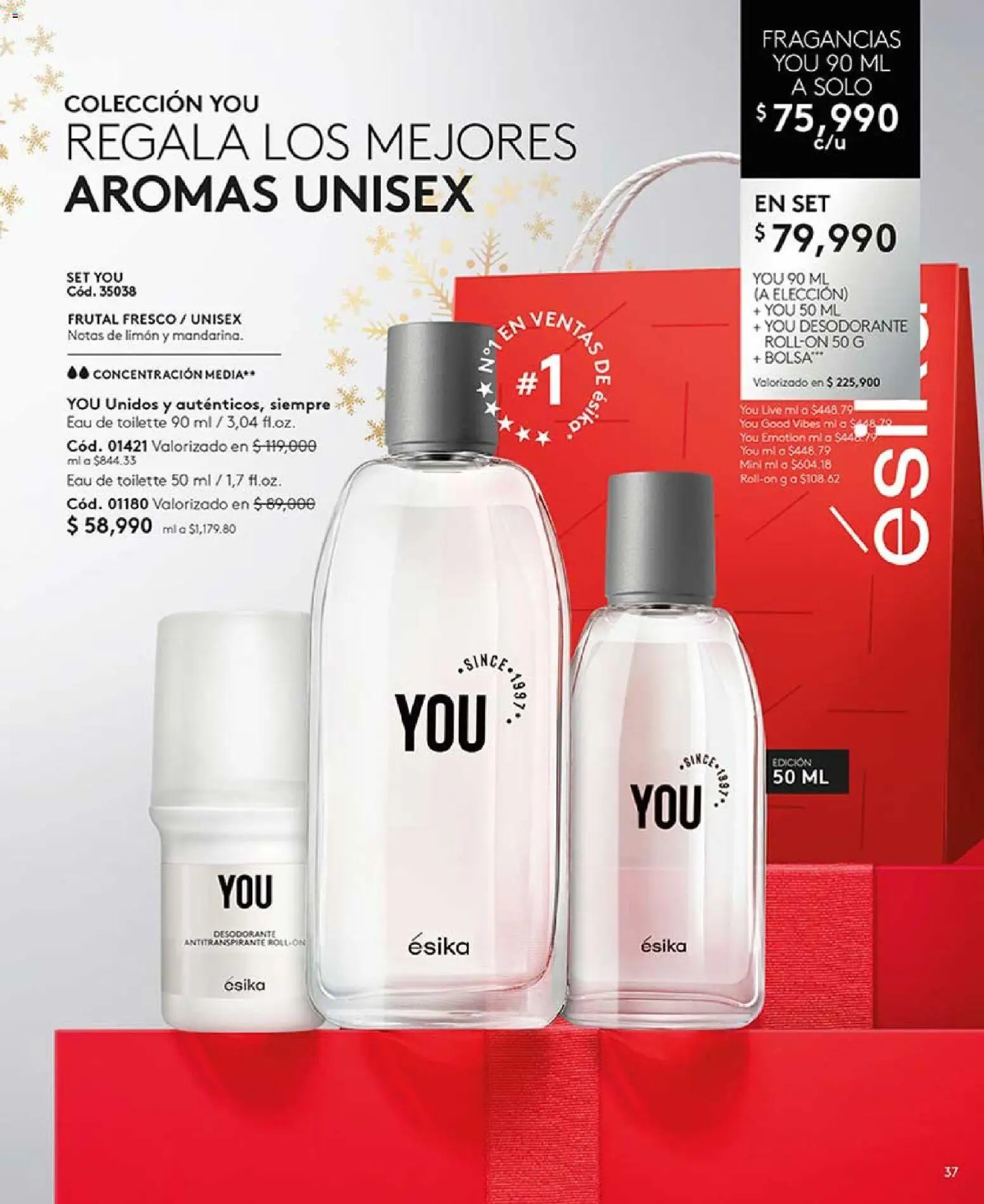 Ésika revista - valida desde el 03.11.2025 | Página: 37 | Productos: Bolsa, Limón, Eau de toilette, Desodorante