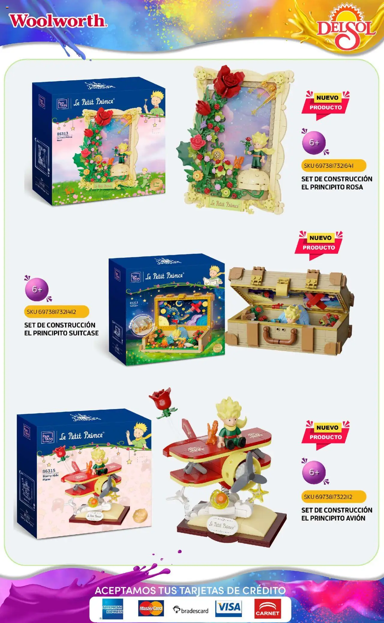 Nuevas ofertas de Del Sol y Woolworth válidas en toda la República Mexicana desde el 07.10.2025. ¡Encuentra las mejores ofertas en Del Sol y Woolworth - Catálogo Castillo Del Juguete! | Página: 134