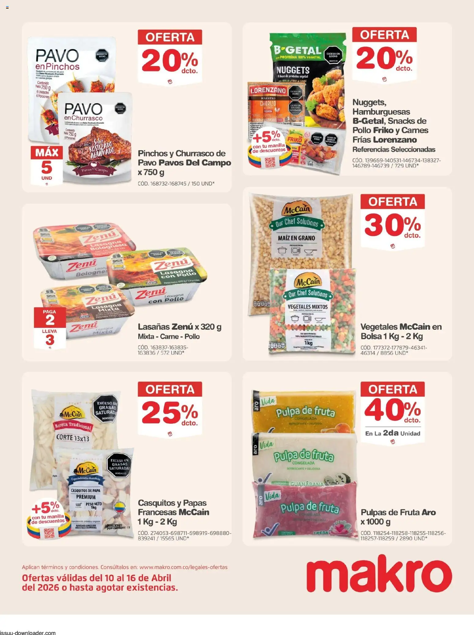 Makro revista - valida desde el 10.04.2026 | Página: 7 | Productos: Bolsa, Peso, Maiz, Chorizo