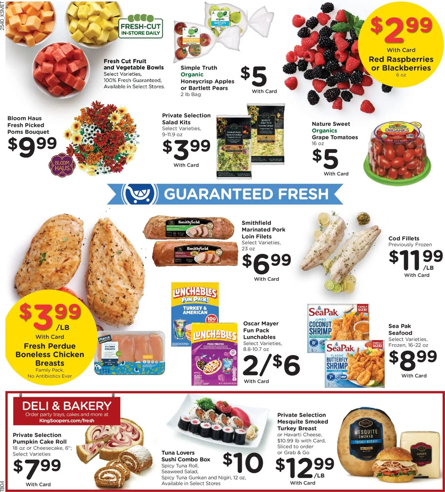King Soopers Black Friday - valid from 05.11.2025 | Page: 12 | Products: Pizza, Seafood, Pumpkin, Bag