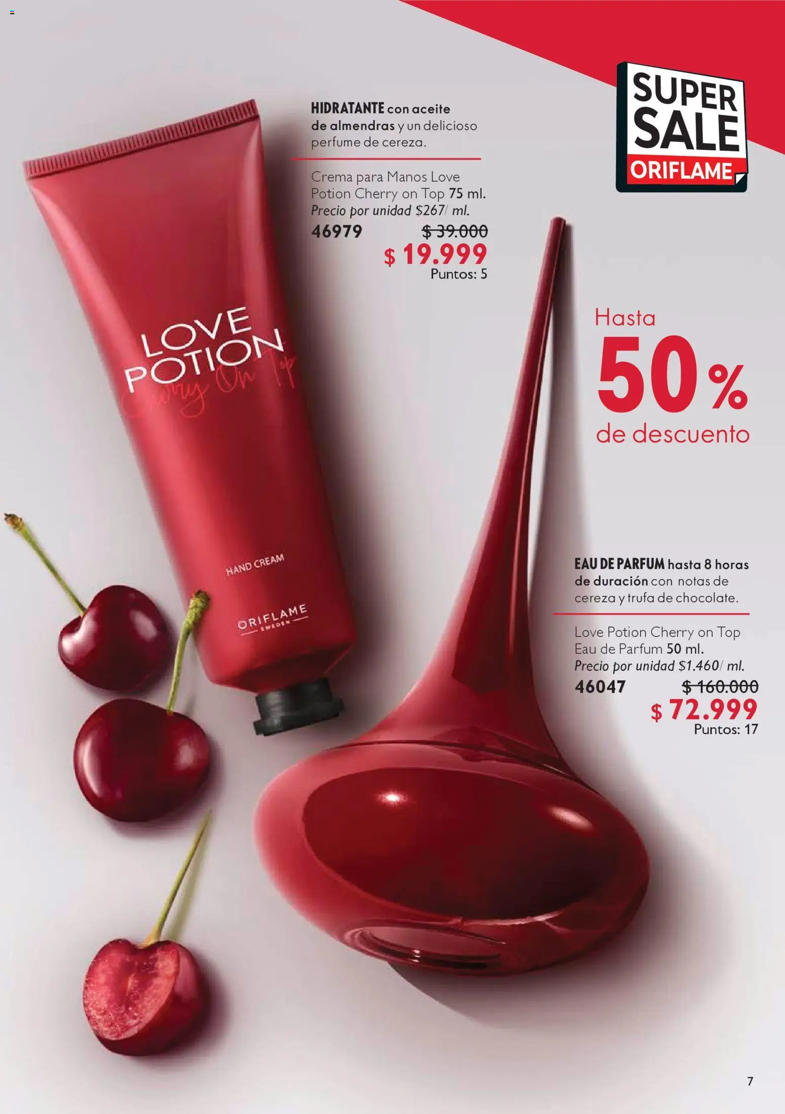Oriflame revista - valida desde el 25.10.2025 | Página: 7 | Productos: Almendras, Crema, Perfume, Top