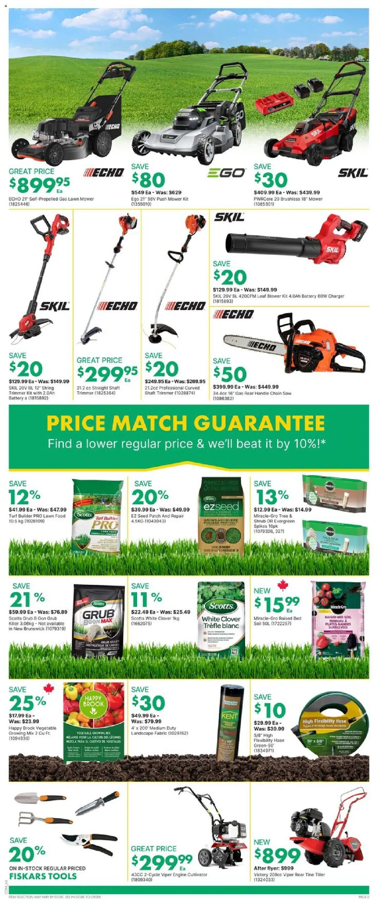 Kent flyer valid from 23.04.2026 | Page: 3 | Products: Mower, Bed, Battery