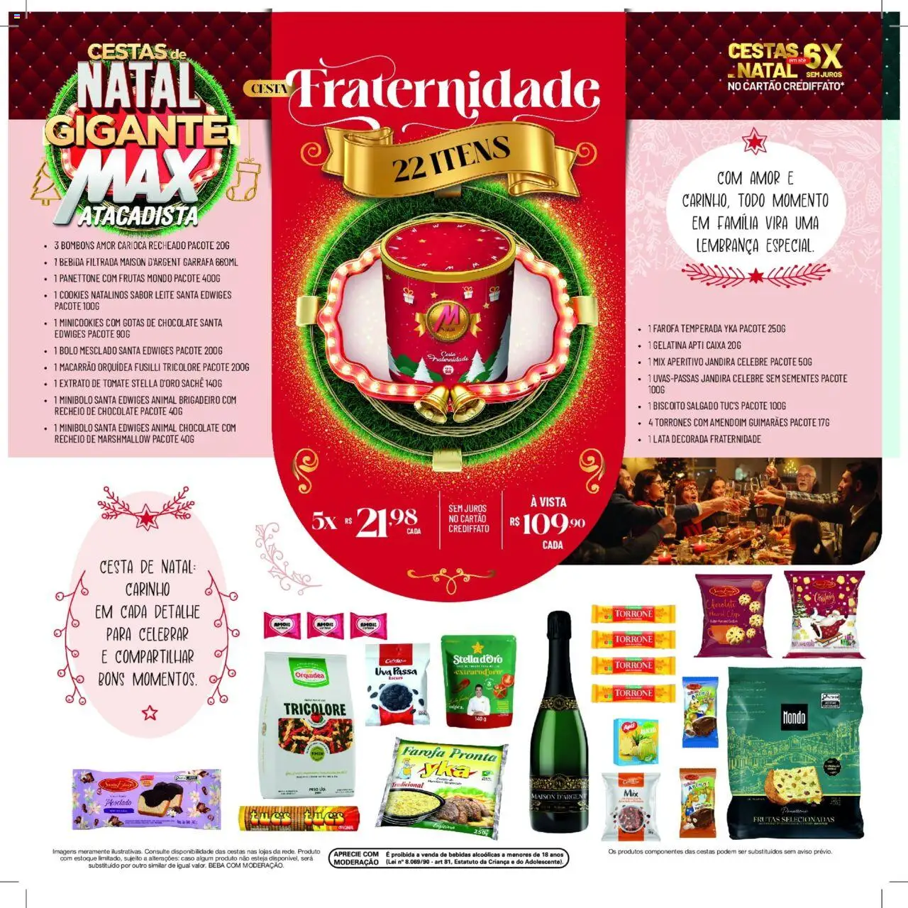 Max Atacadista Folheto - válido de 13.10.2025 | Página: 6 | Produtos: Amendoim, Chocolate, Bebida, Farofa