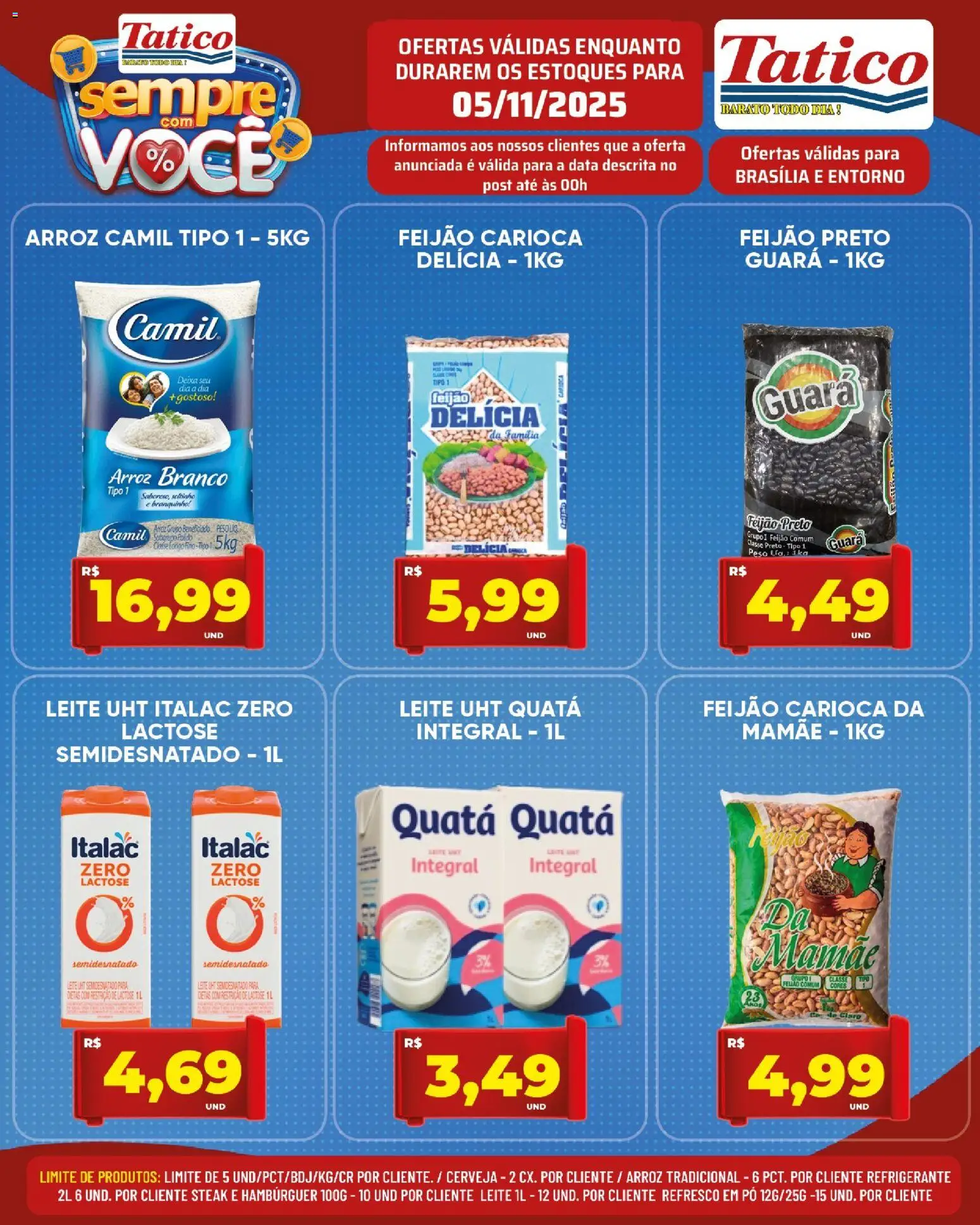Tatico Folheto - válido de 06.11.2025 | Página: 26 | Produtos: Feijão, Pó, Refresco, Arroz