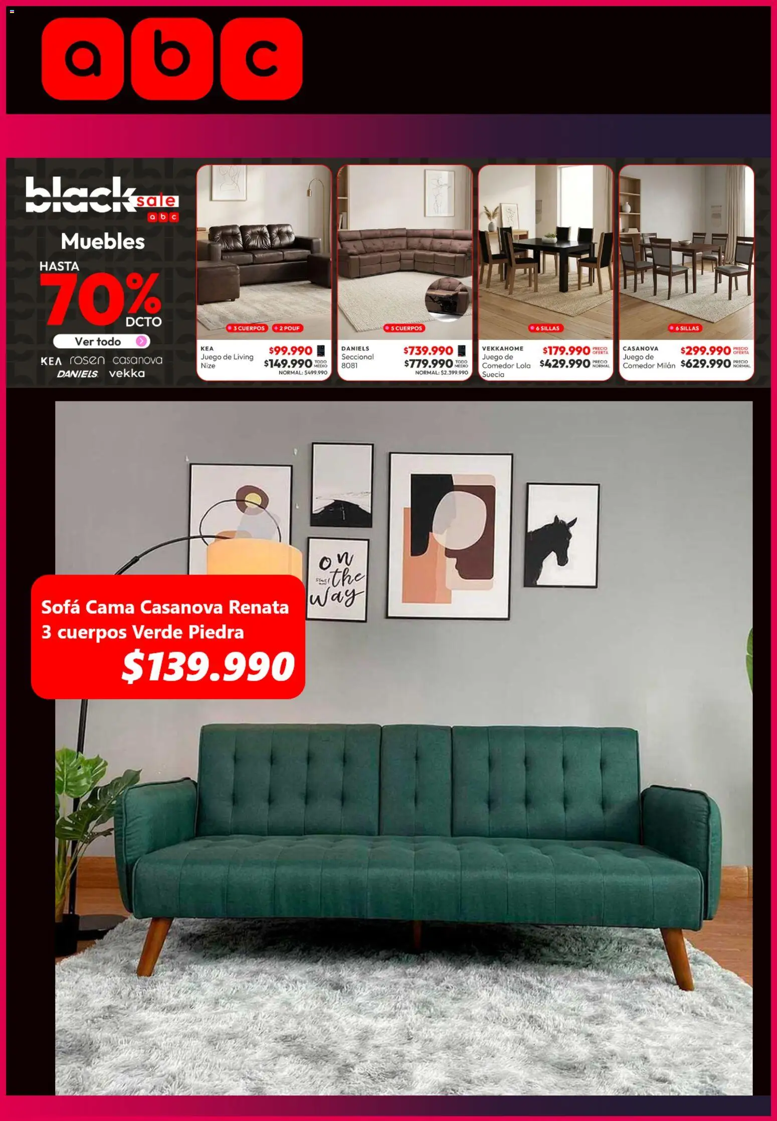 ABC ofertas  │ válido desde el 24.03.2026 | Página: 3 | Productos: Cama, Sofá