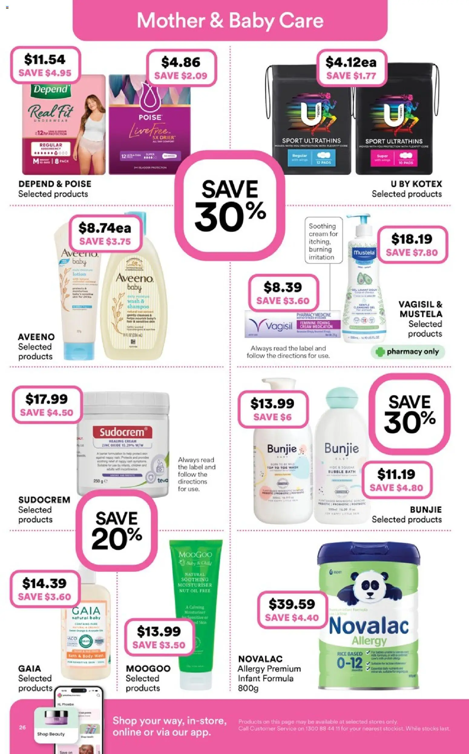 Priceline Pharmacy catalogue - valid from 09.04.2026 | Page: 26 | Products: Bath, Oil, Moisturiser, Allergy