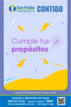 Vista previa de Farmacia San Pablo catálogo, nuevo folleto de la tienda, válido en México a partir del 25.01.2026