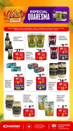 Semar Supermercado - Ofertas Quaresma - Pré-Visualização do folheto da loja Semar Supermercado, válido de 24.02.2026
