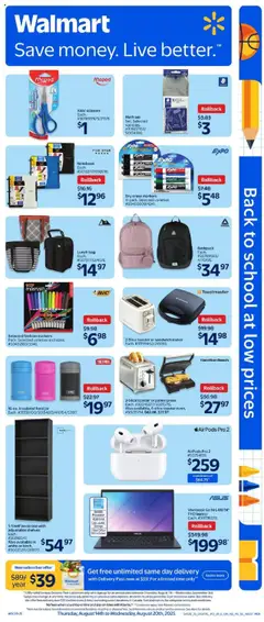 Preview of Walmart - Back to School - AB from shop Walmart valid from 14.08.2025