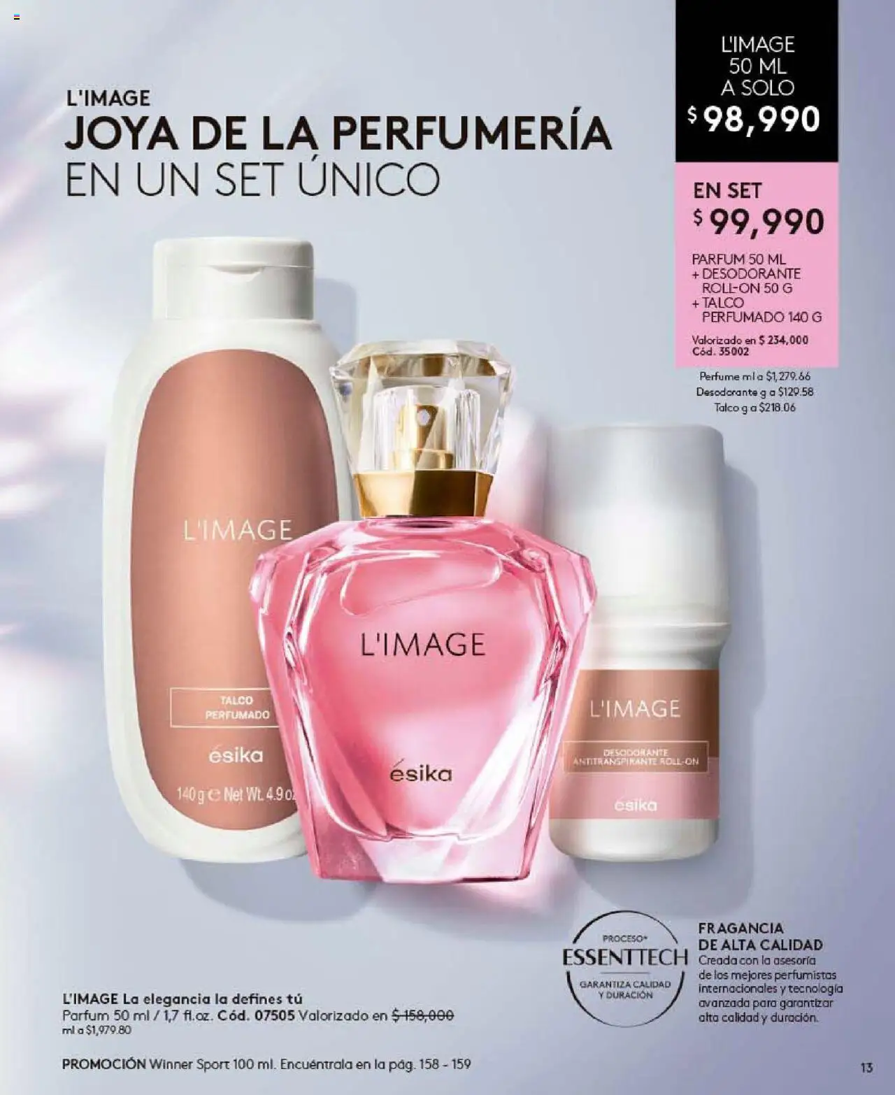 Ésika revista - valida desde el 24.09.2025 | Página: 13 | Productos: Perfume, Fragancia, Desodorante, Antitranspirante