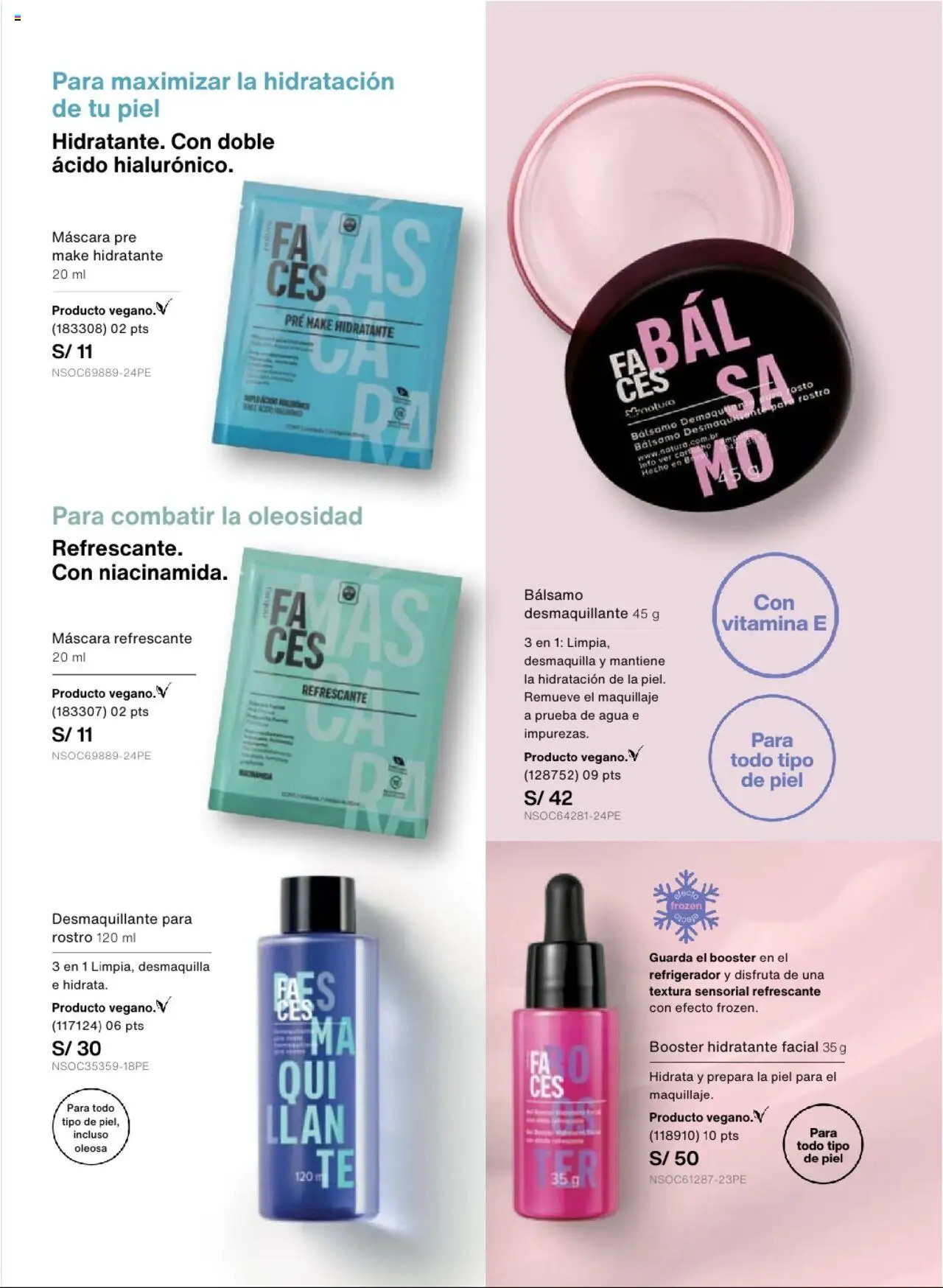 Catálogo Natura válido desde 29.08.2025 | Página: 93 | Productos: Máscara, Refrigerador, Maquillaje