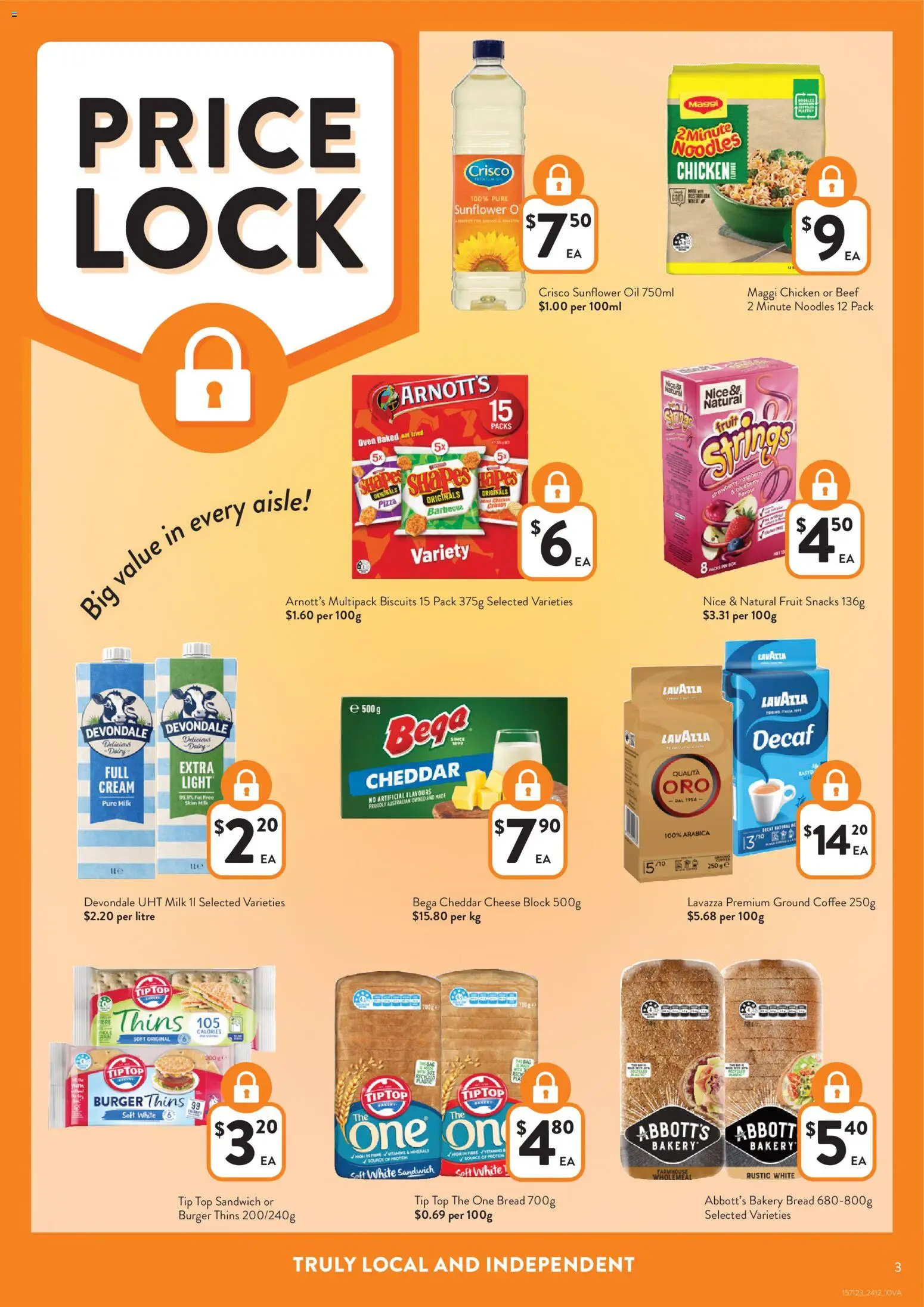 Foodworks catalogue - valid from 24.12.2025 | Page: 3 | Products: Light, Dairy, Cheese, Chicken