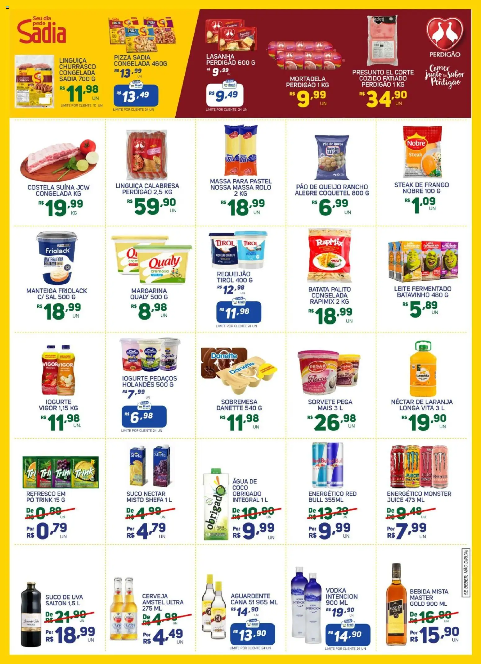 Brasil Atacadista Folheto - válido de 03.11.2025 | Página: 3 | Produtos: Queijo, Pão, Pizza, Monster