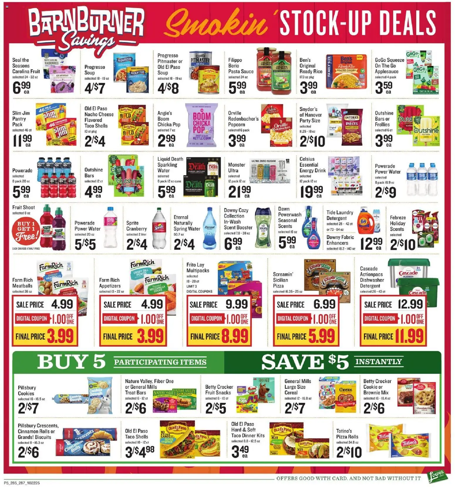 Lowes Foods Weekly Ad - NC - valid from 22.10.2025 | Page: 7 | Products: Rice, Detergent, Lime, Dill