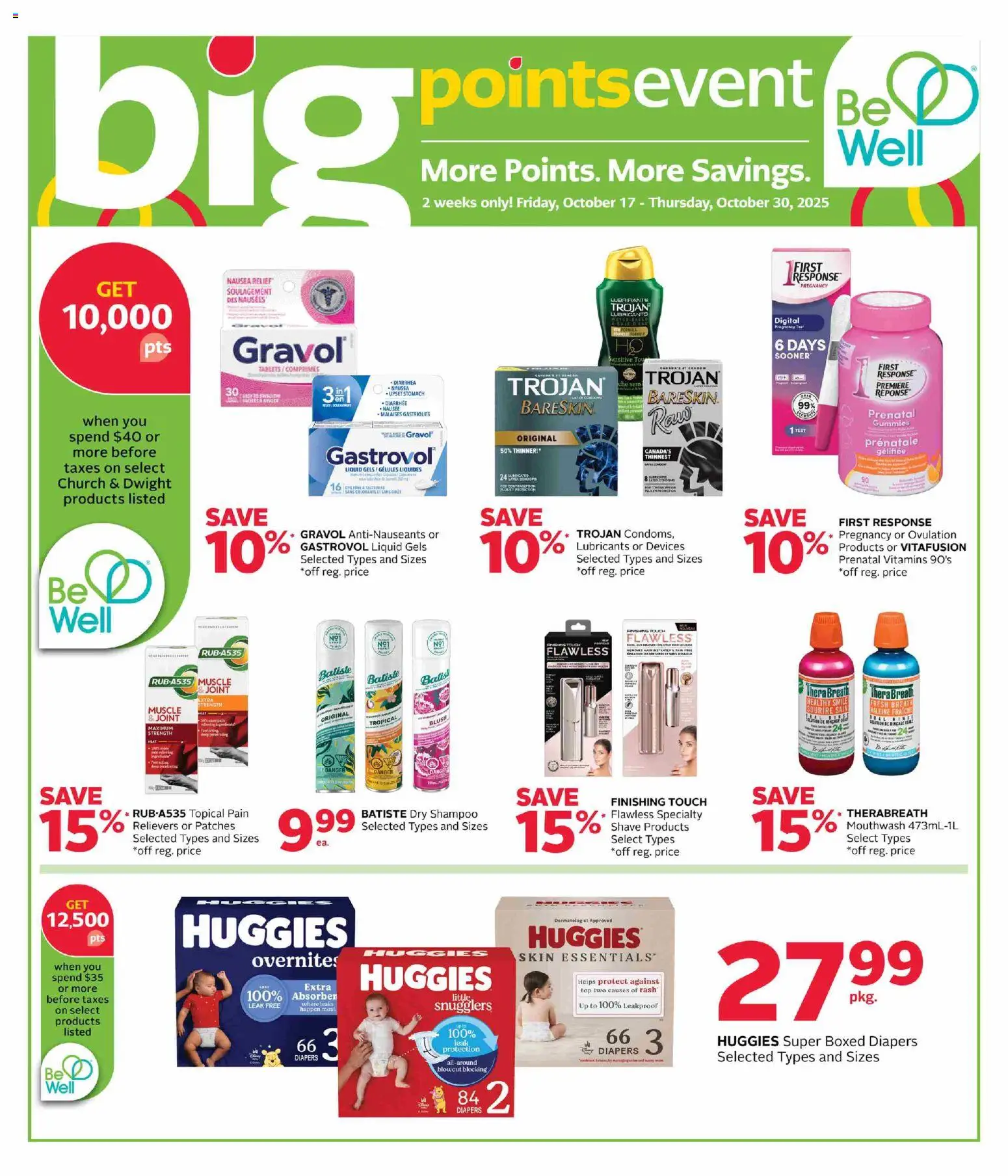 Rexall flyer valid from 24.10.2025 | Page: 18 | Products: Blush, Shampoo, Mouthwash