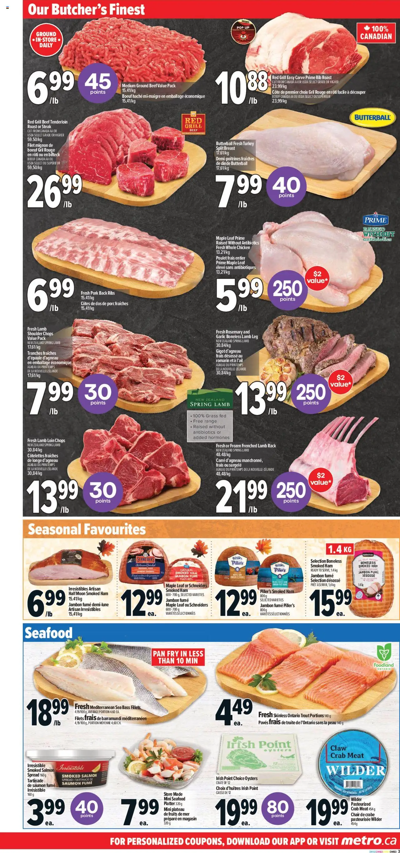 Metro flyer valid from 02.10.2025 | Page: 8 | Products: Beef, Turkey, Grill, Chicken