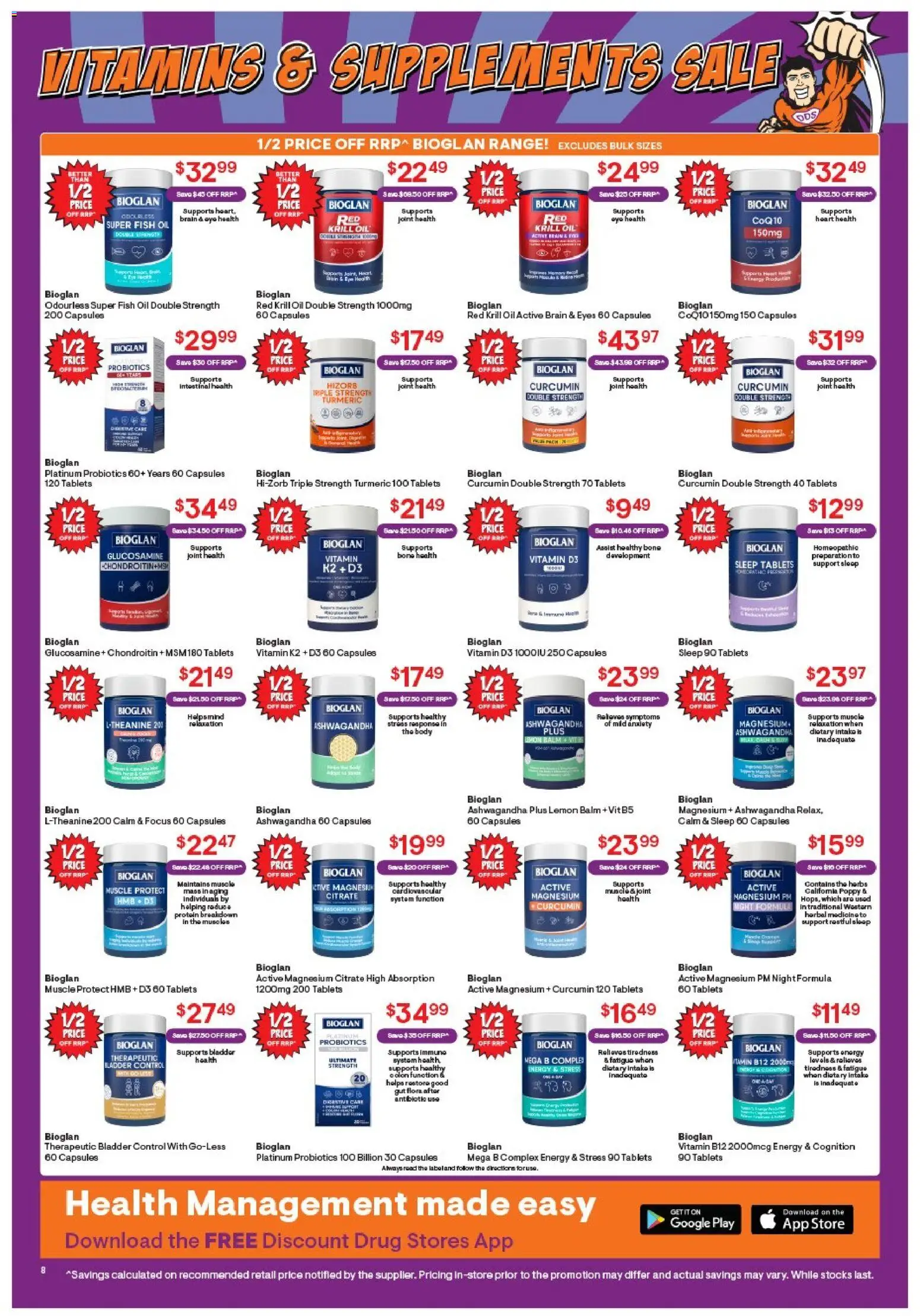 Discount Drug Stores catalogue - valid from 13.04.2026 | Page: 8 | Products: Powder, Sugar, Nutrients, Vitamin