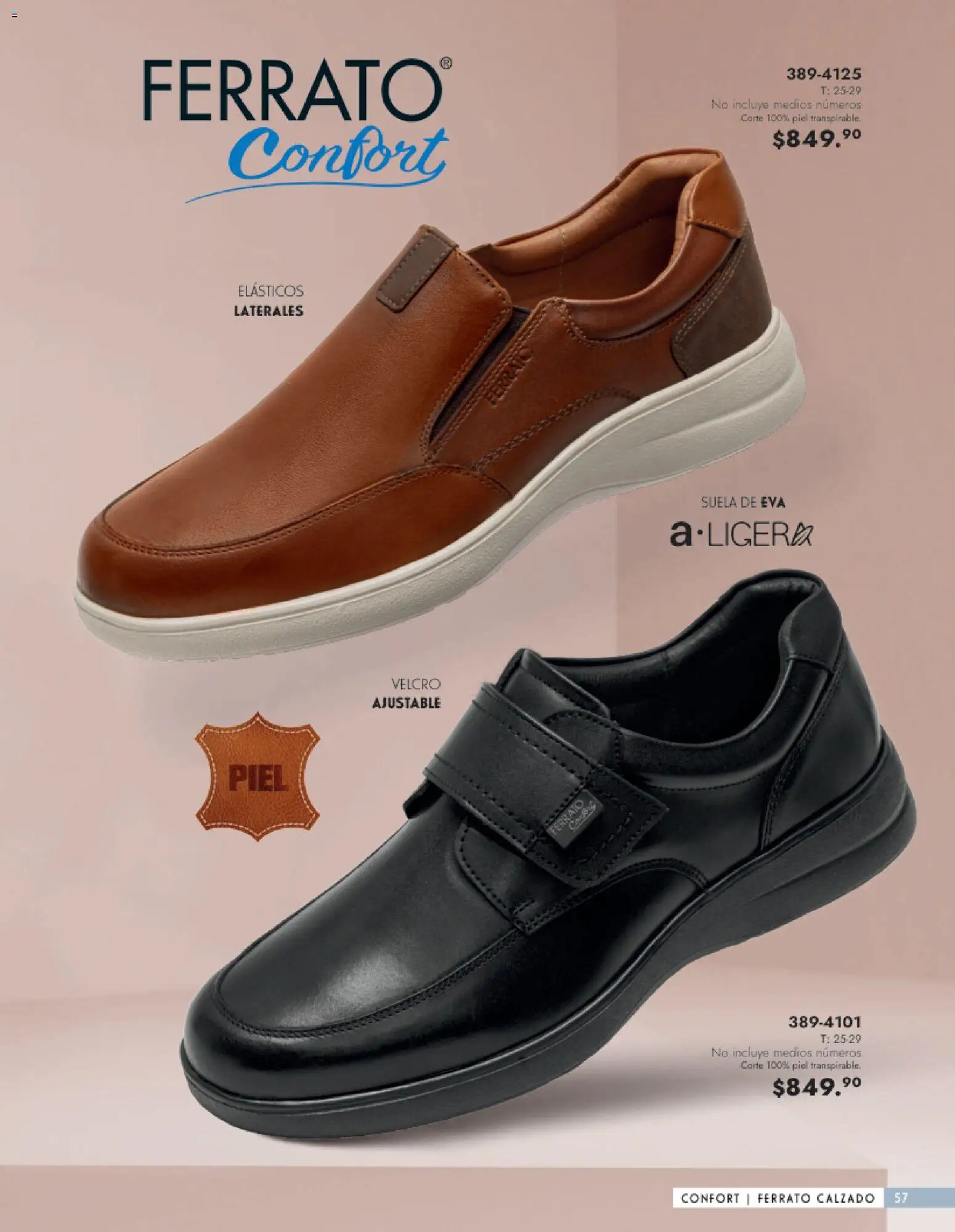 Nuevas ofertas de Andrea válidas en toda la República Mexicana desde el 25.01.2026. ¡Encuentra las mejores ofertas en Andrea catálogo Calzado Caballero! | Página: 57