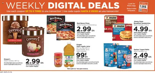 Food 4 Less Weekly Ad - valid from 20.08.2025 | Page: 2 | Products: Griddle, Cheese, Pizza, Juice