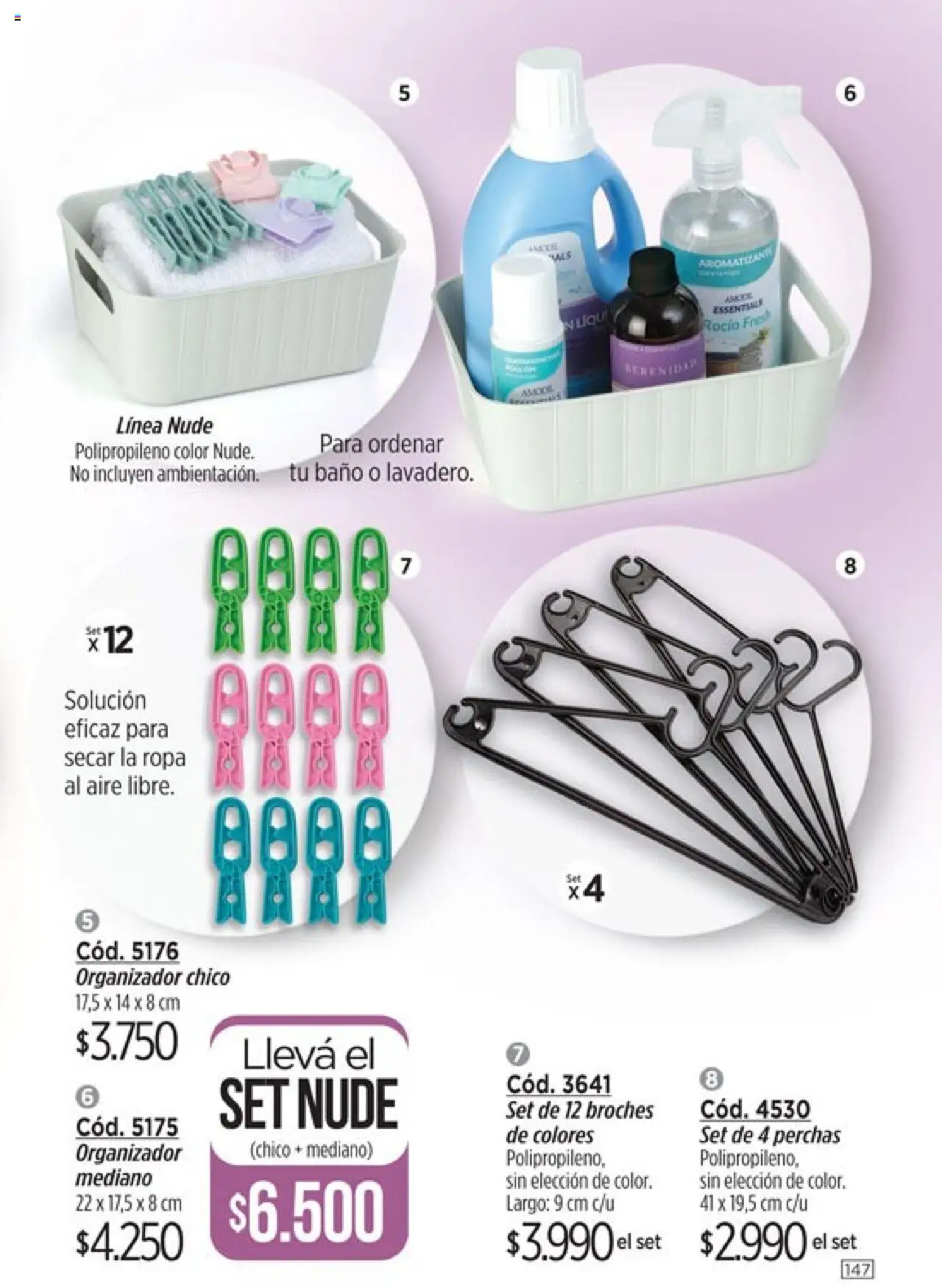 Catálogo Amodil Campaña 11 │ válido desde el 13.06.2025 | Página: 147 | Productos: Organizador, Baño, Ropa