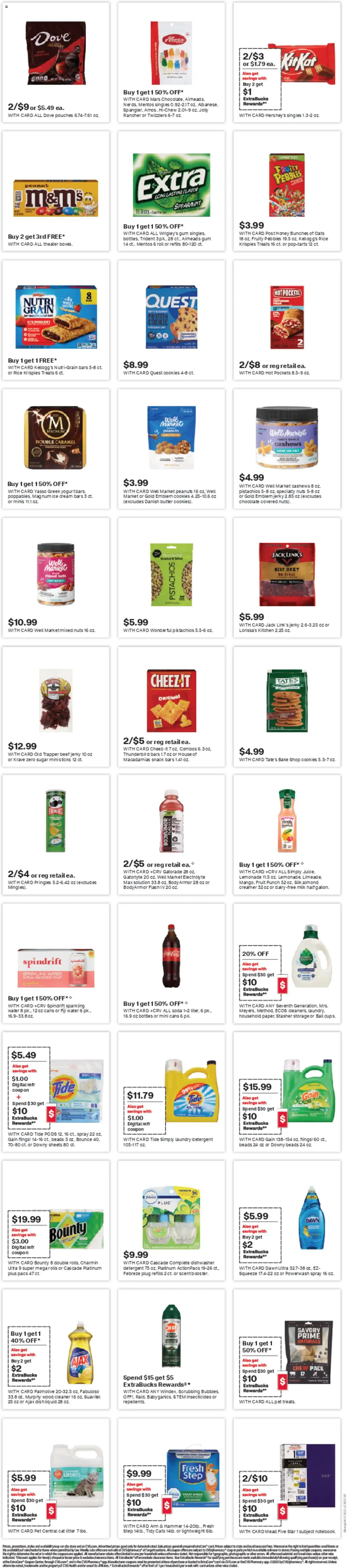 CVS Pharmacy Weekly Ad - valid from 17.08.2025 | Page: 15 | Products: Cat Litter, Hammer, Rice, Water