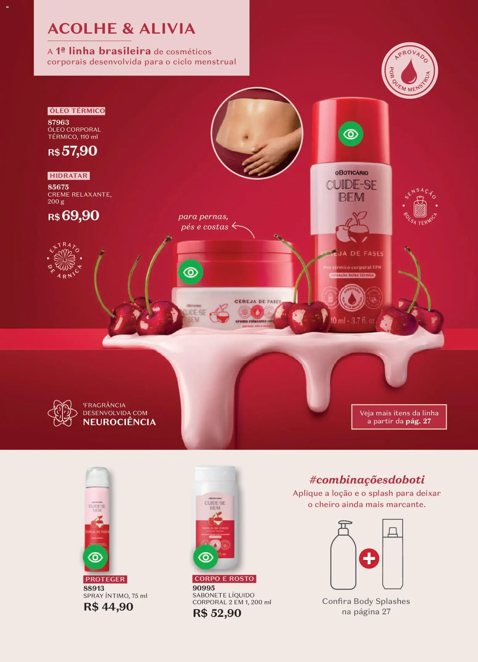 O Boticário Folheto - válido de 23.03.2026 | Página: 39 | Produtos: Óleo, Creme, Body, Sabonete líquido