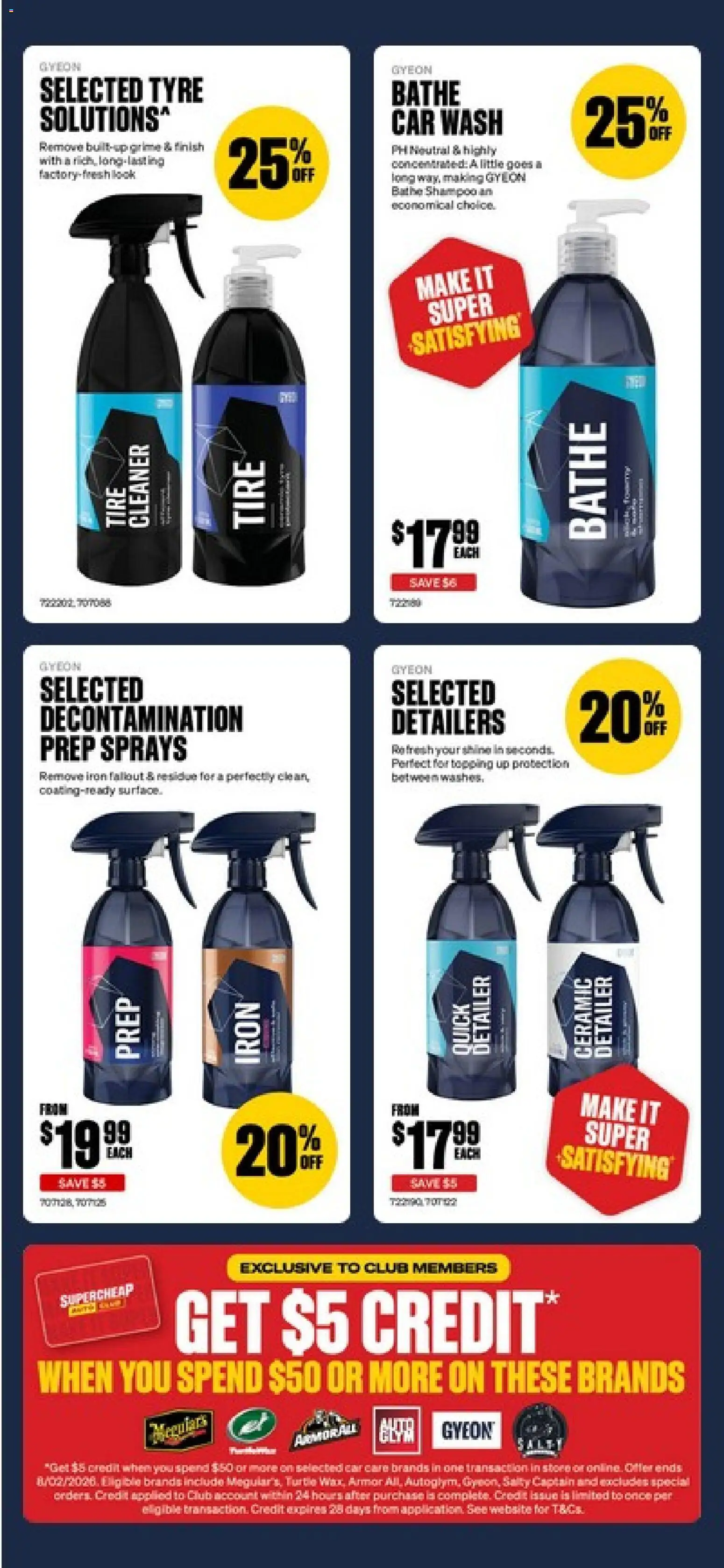 Supercheap Auto catalogue - valid from 21.01.2026 | Page: 8 | Products: Cleaner, Shampoo, Iron