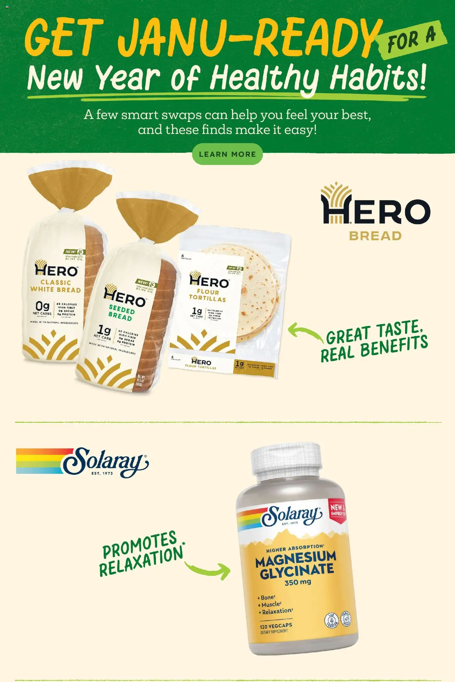 Sprouts Monthly Ad - valid from 31.12.2025 | Page: 5 | Products: Magnesium, Oil, Bread, Sugar