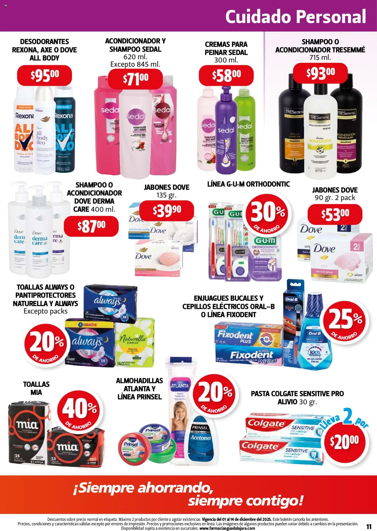 Nuevas ofertas de Farmacia Guadalajara válidas en toda la República Mexicana desde el 01.12.2025. ¡Encuentra las mejores ofertas en Farmacia Guadalajara catálogo! | Página: 11