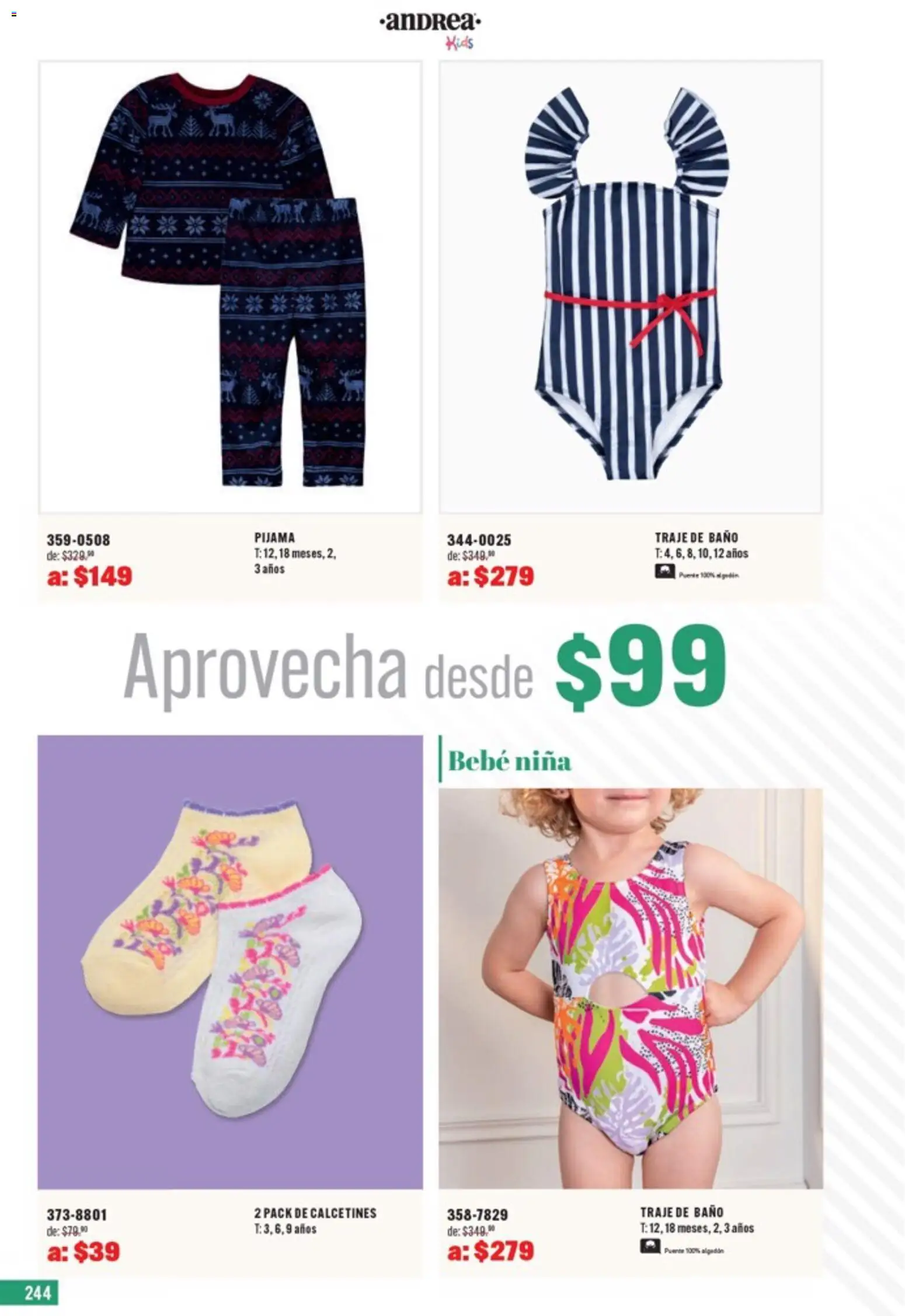 Nuevas ofertas de Andrea válidas en toda la República Mexicana desde el 05.04.2026. ¡Encuentra las mejores ofertas en Andrea catálogo Outlet! | Página: 244 | Productos: Pijama, Traje, Algodón, Traje de baño