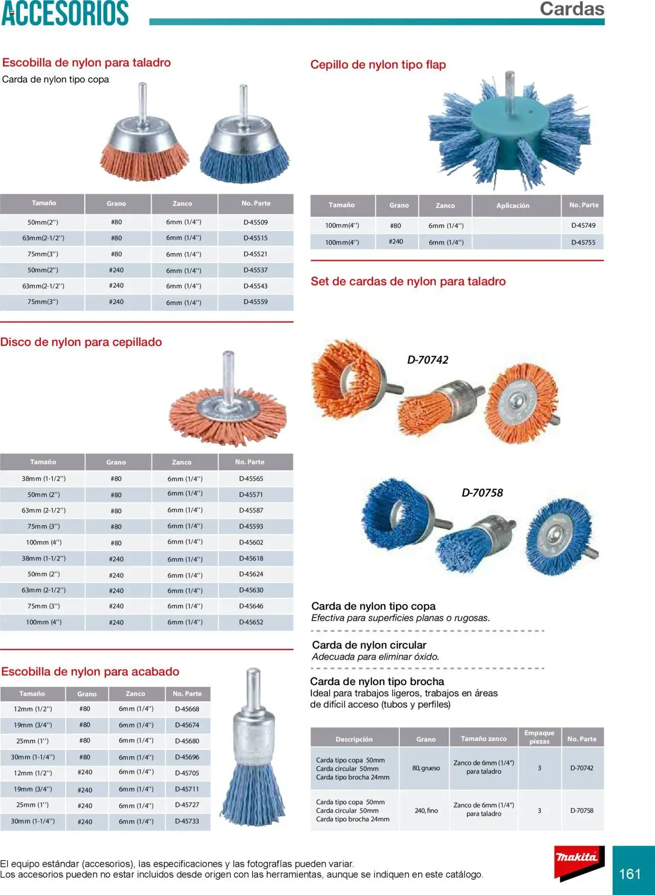 Nuevas ofertas de Makita válidas en toda la República Mexicana desde el 08.07.2024. ¡Encuentra las mejores ofertas en Makita catálogo Accesorios! | Página: 161 | Productos: Cepillo, Escobilla, Taladro, Disco